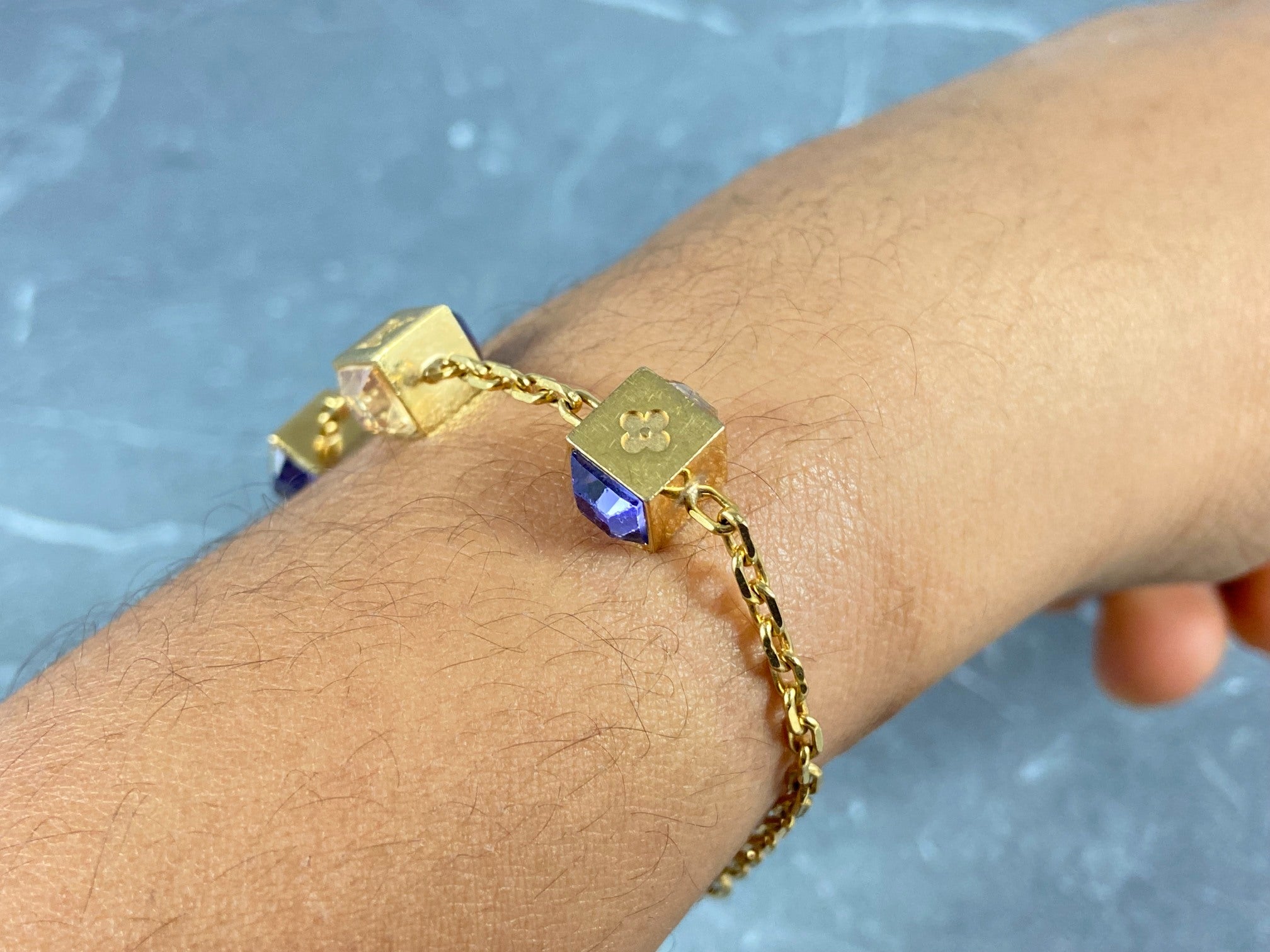 Louis Vuitton Gamble Bracelet Gold-Tone