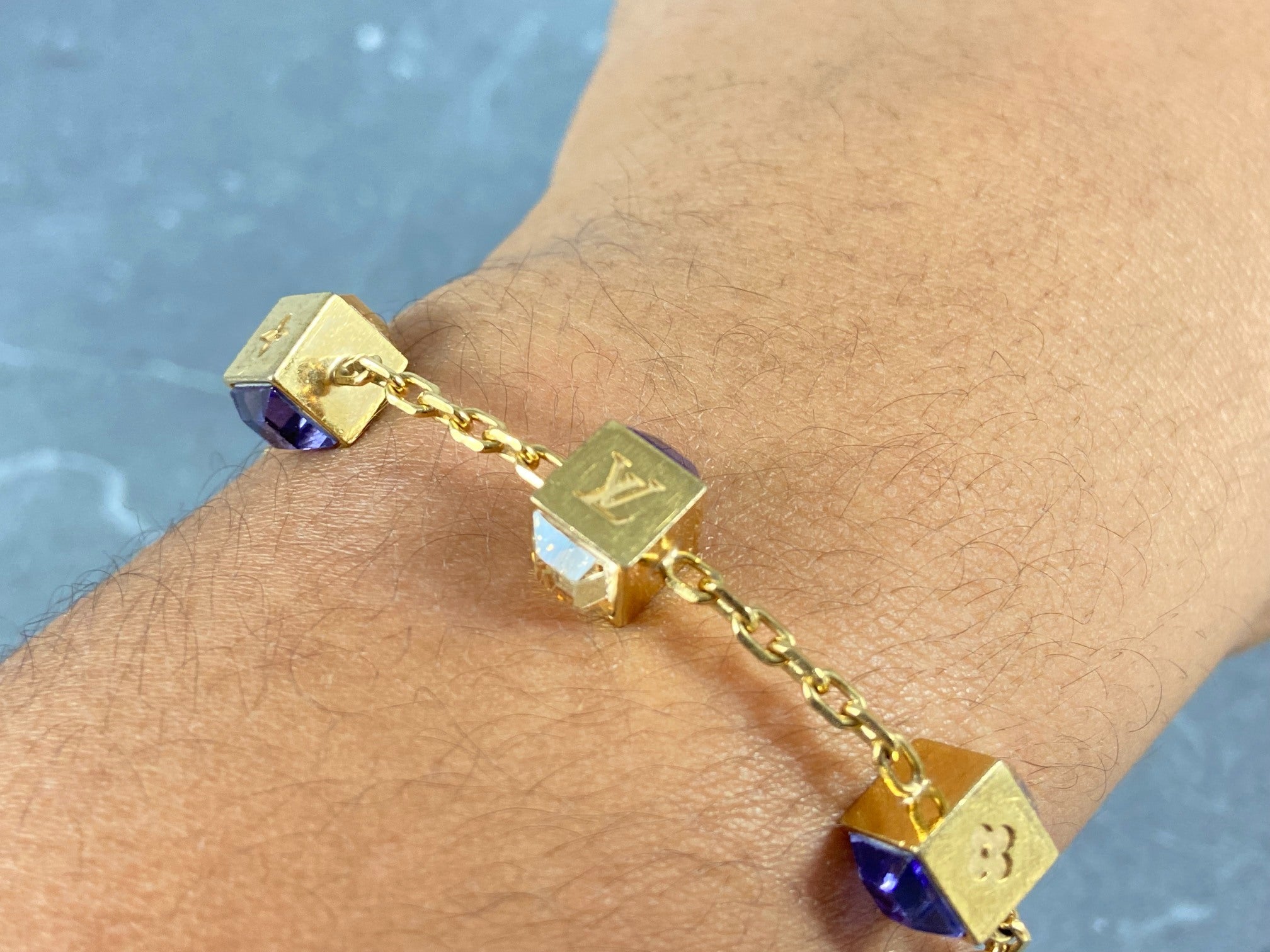 Louis Vuitton Gamble Bracelet Gold-Tone