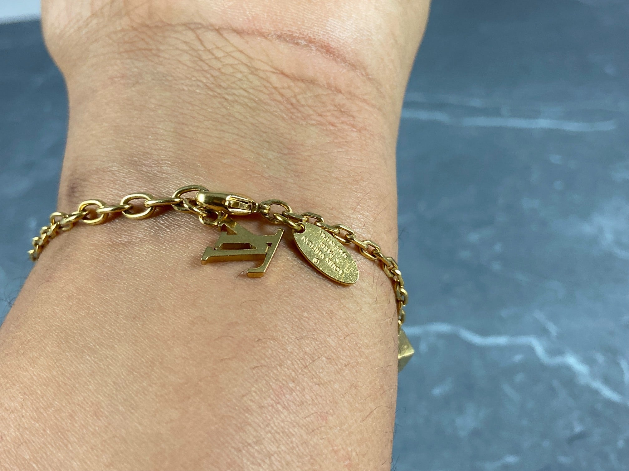 Louis Vuitton Gamble Bracelet Gold-Tone