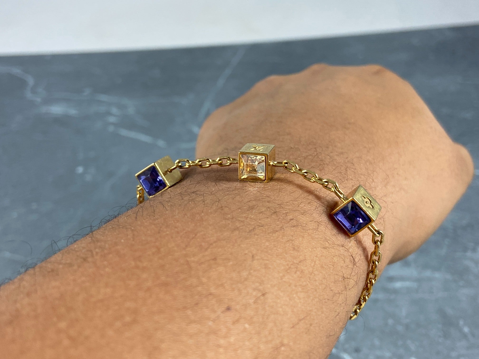 Louis Vuitton Gamble Bracelet Gold-Tone