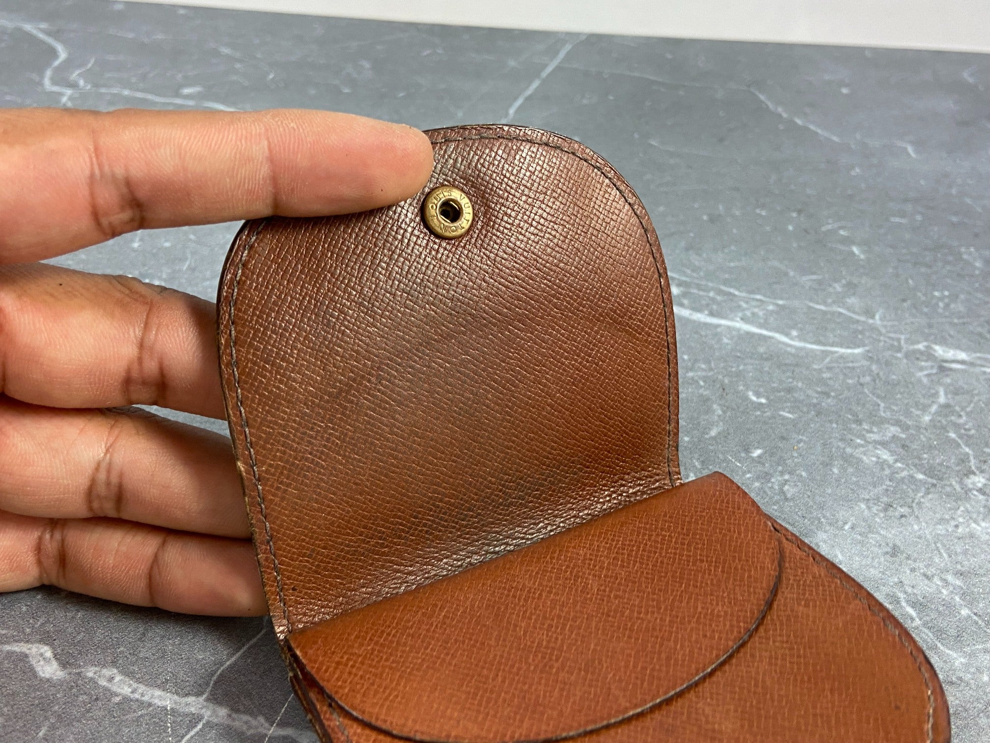 Louis Vuitton Coin Portemonnaie Gousset Monogram Canvas