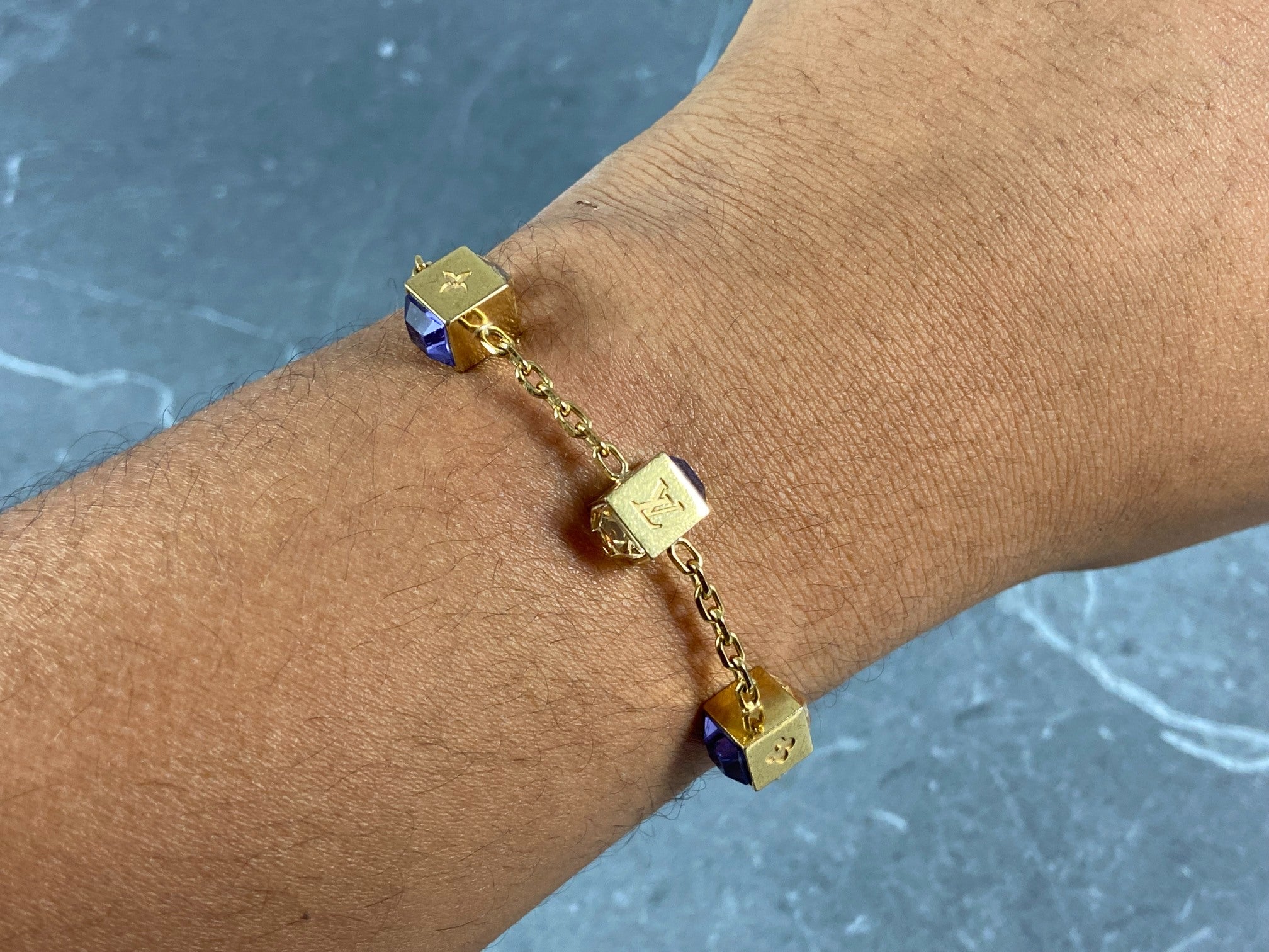 Louis Vuitton Gamble Bracelet Gold-Tone