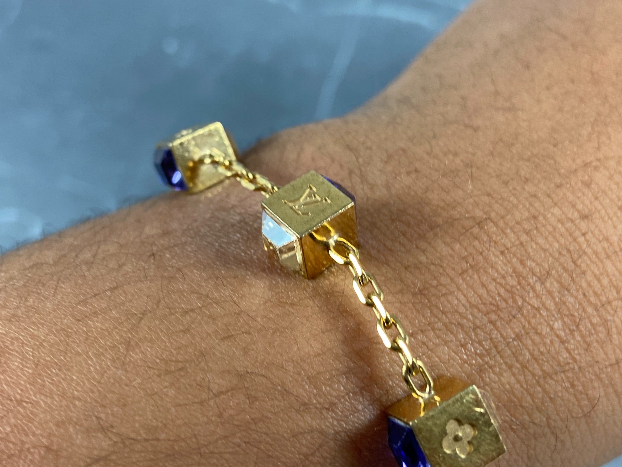 Louis Vuitton Gamble Bracelet Gold-Tone