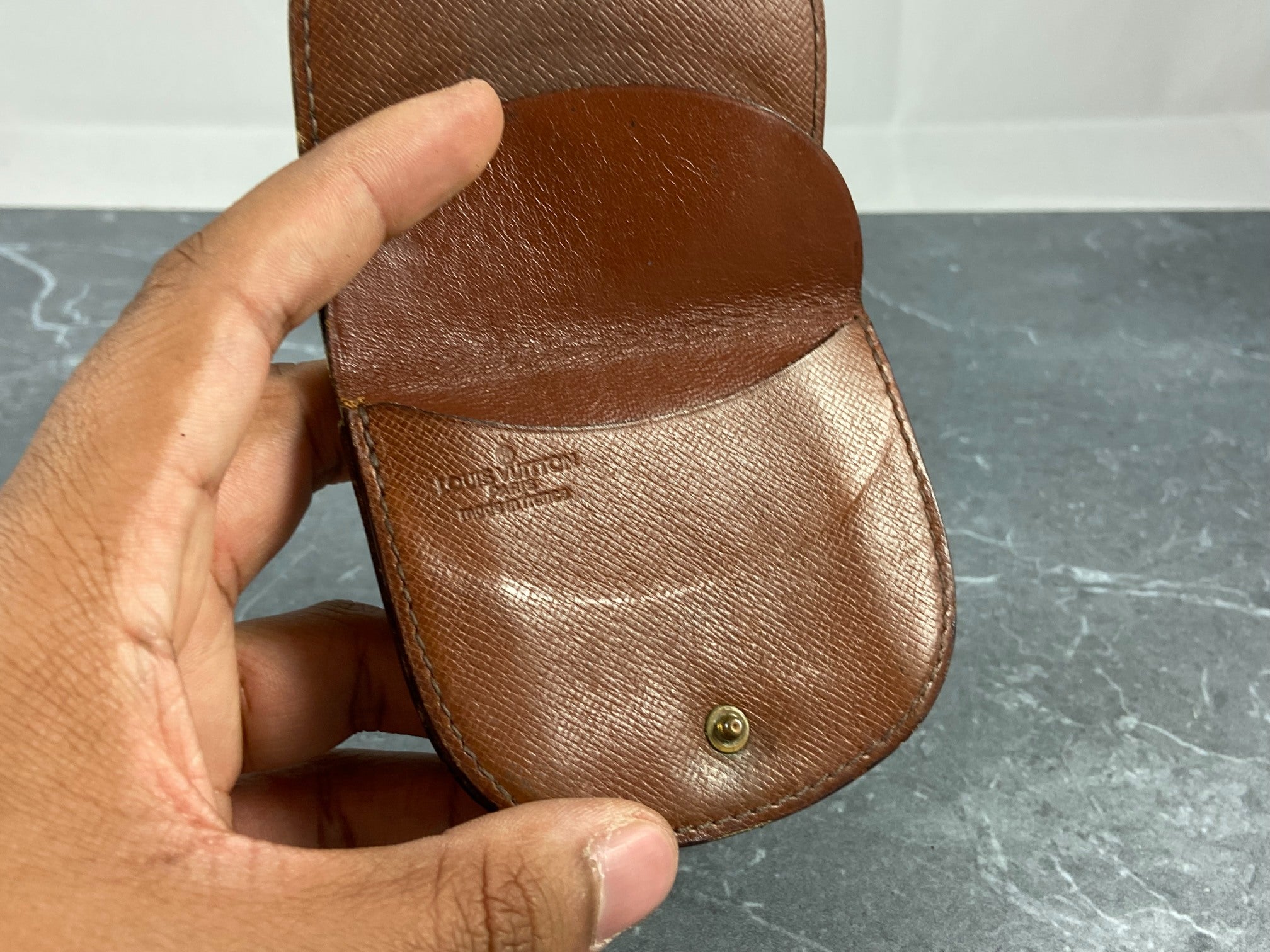 Louis Vuitton Coin Portemonnaie Gousset Monogram Canvas