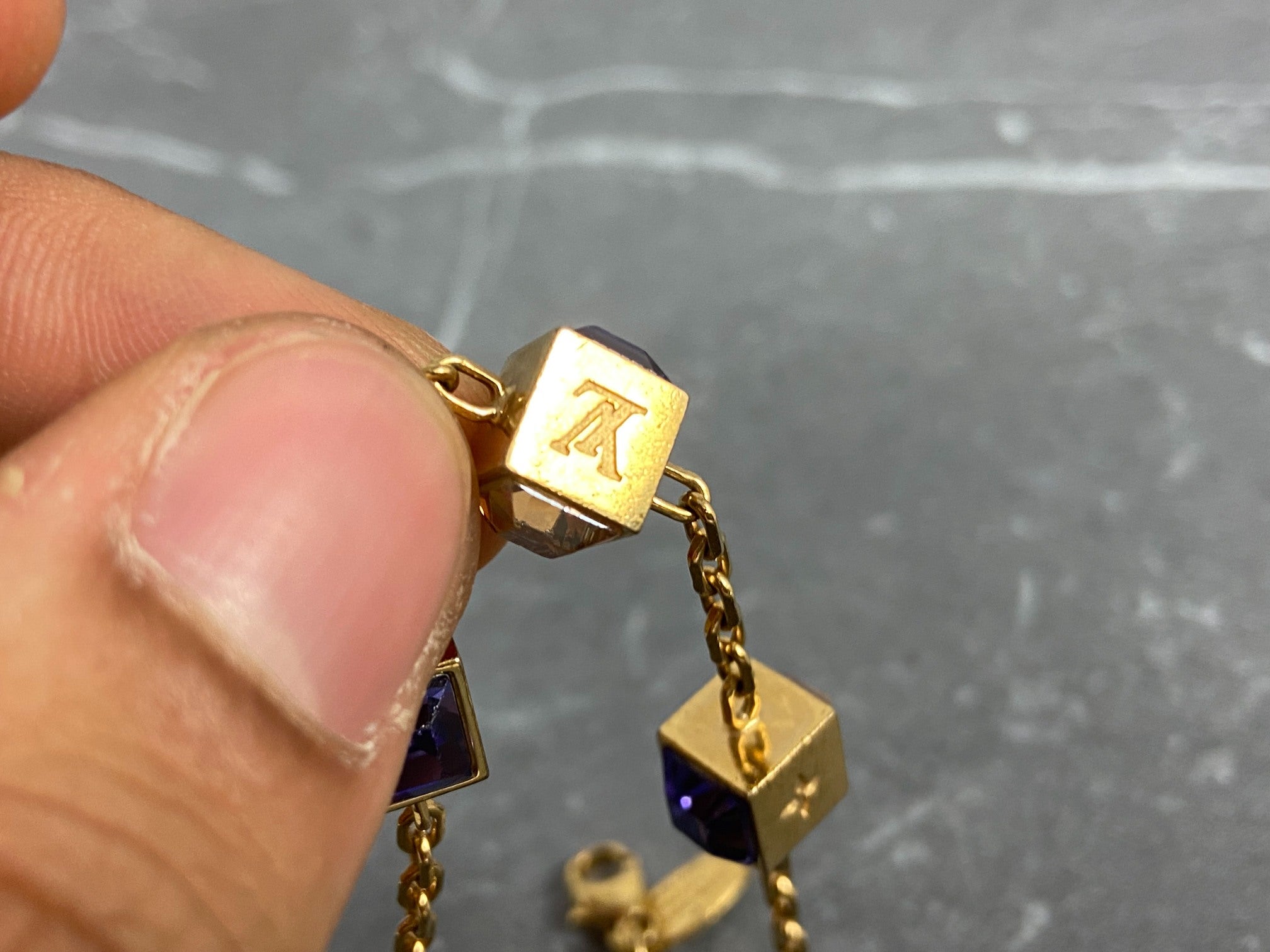 Louis Vuitton Gamble Bracelet Gold-Tone