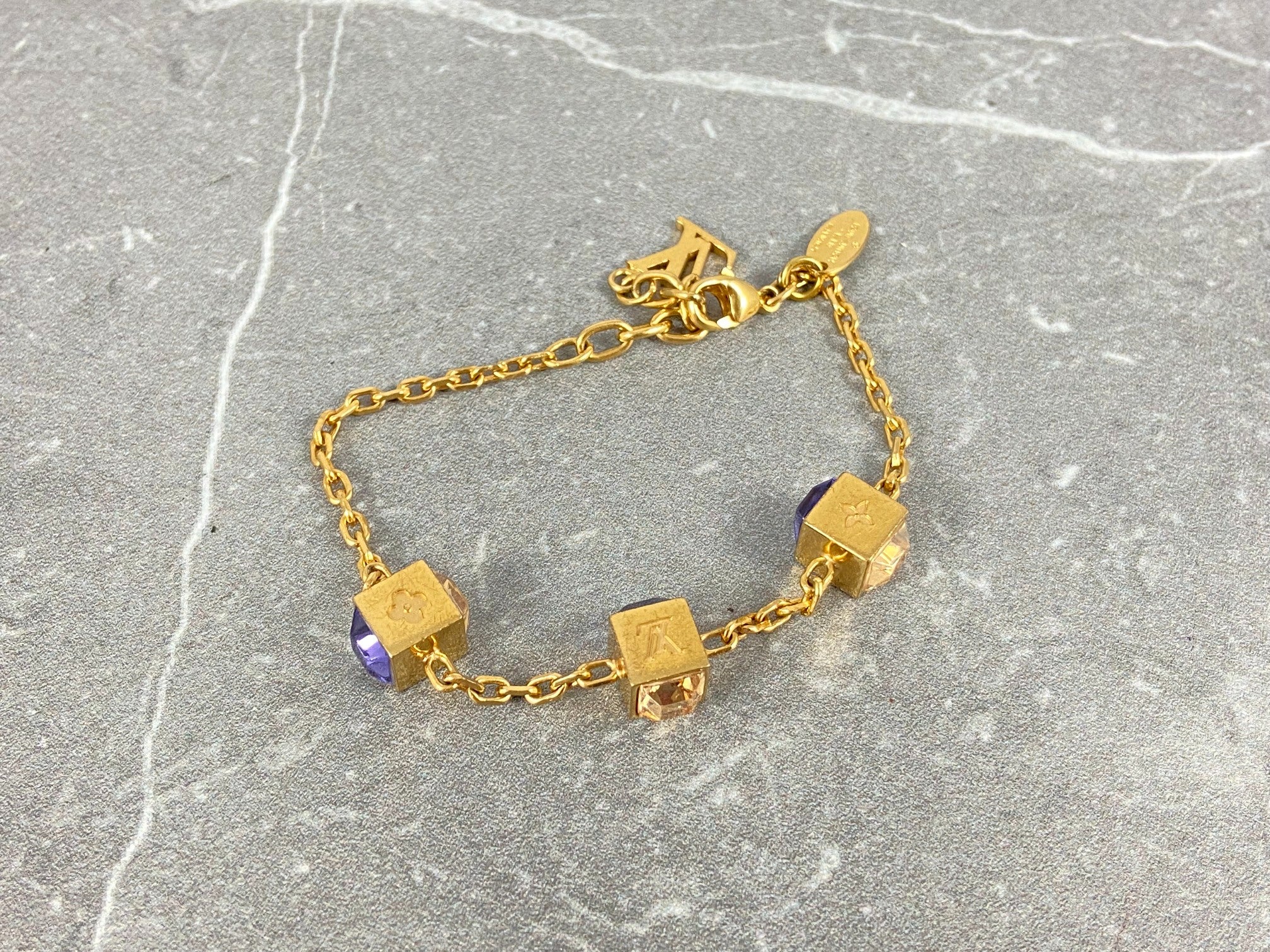 Louis Vuitton Gamble Bracelet Gold-Tone