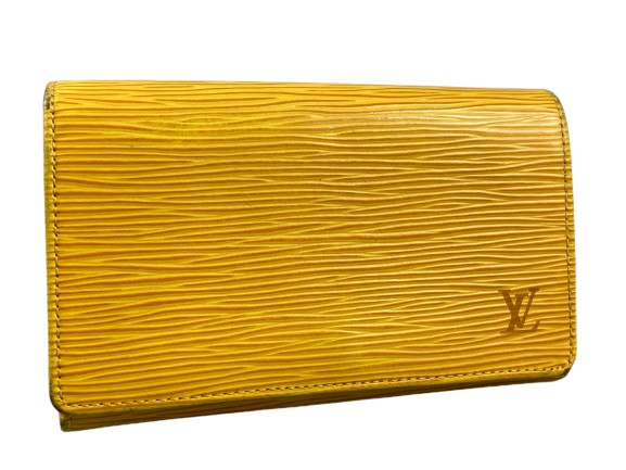 Louis Vuitton Porte-Monnaie Tresor Yellow Epi Leather