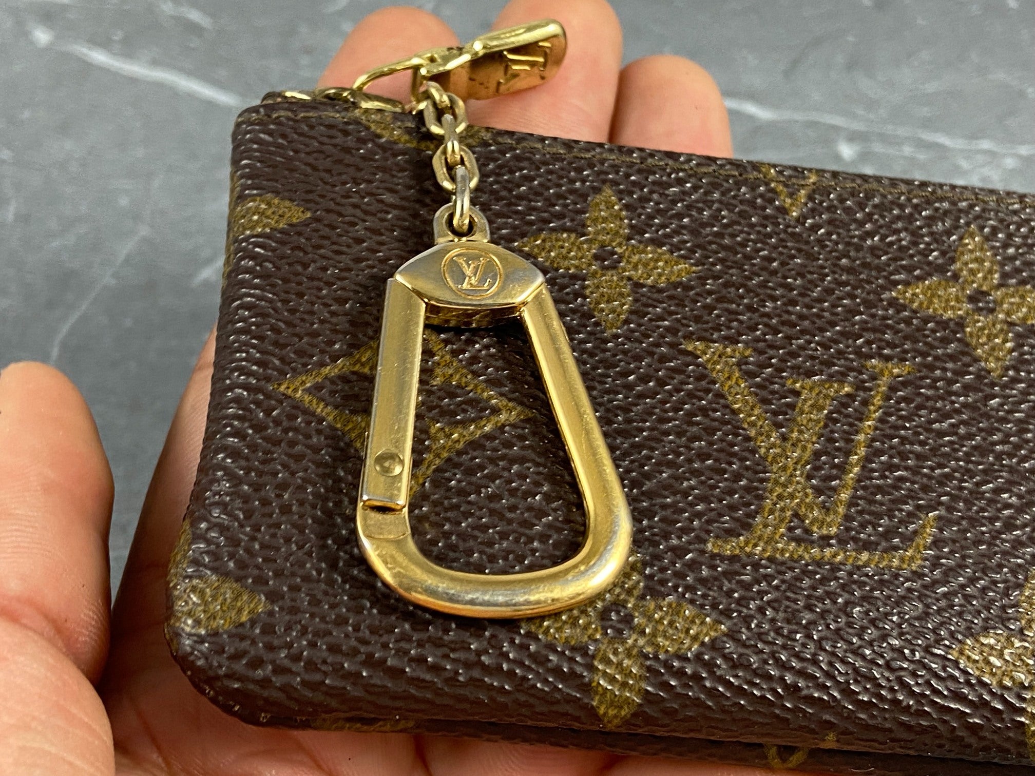 Louis Vuitton Pochette Cles Key Pouch Monogram Canvas