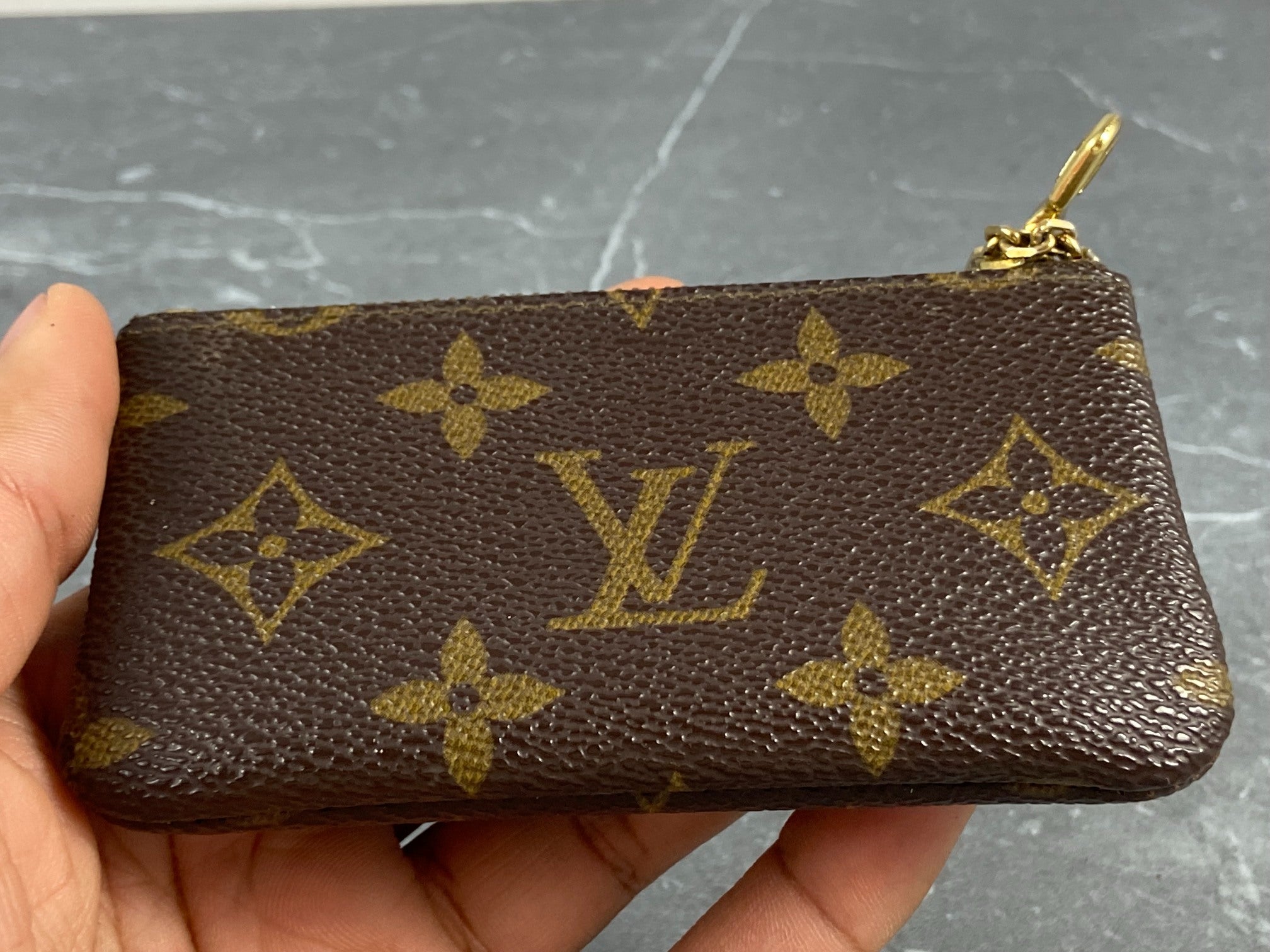 Louis Vuitton Pochette Cles Key Pouch Monogram Canvas