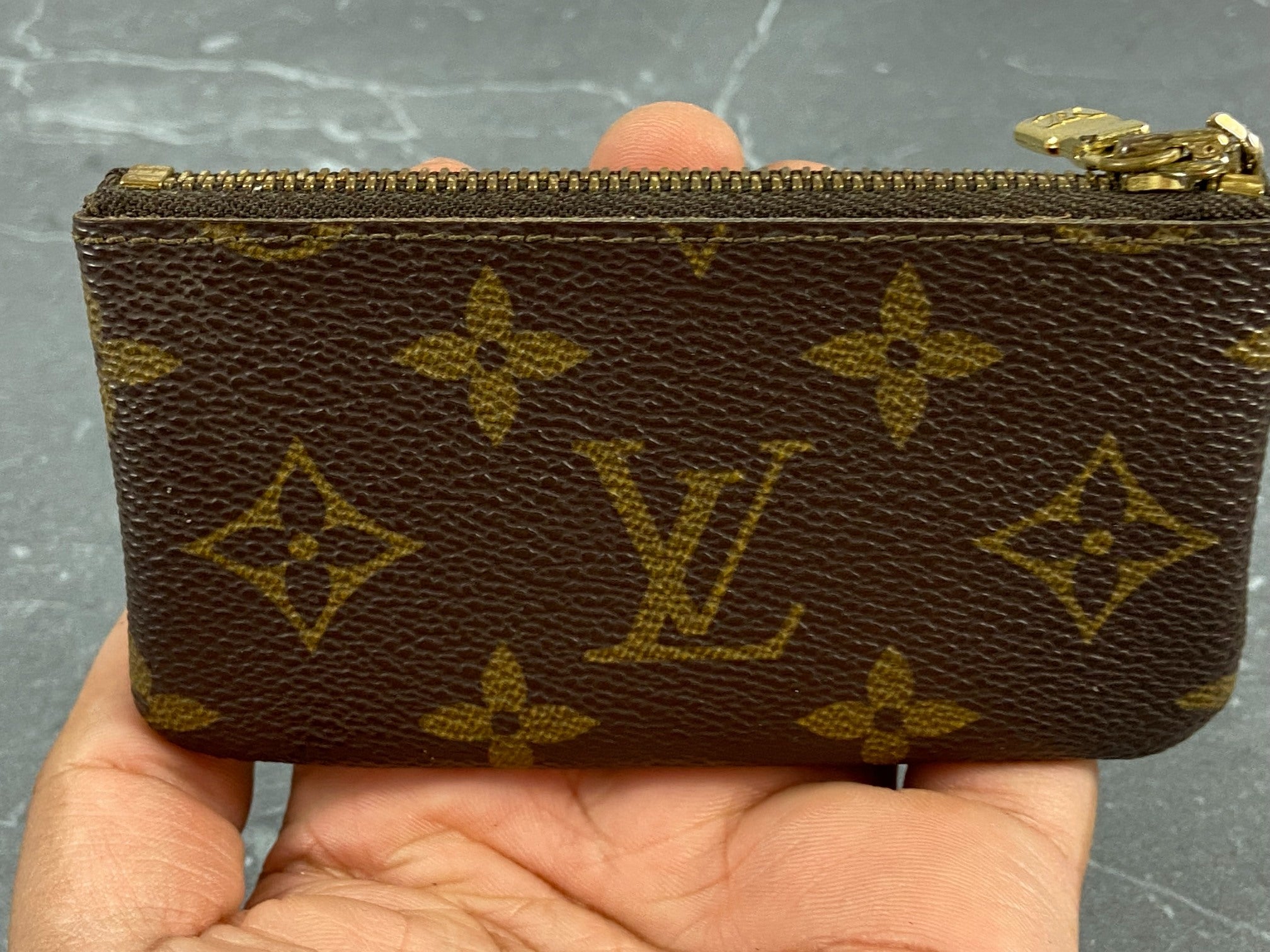 Louis Vuitton Pochette Cles Key Pouch Monogram Canvas