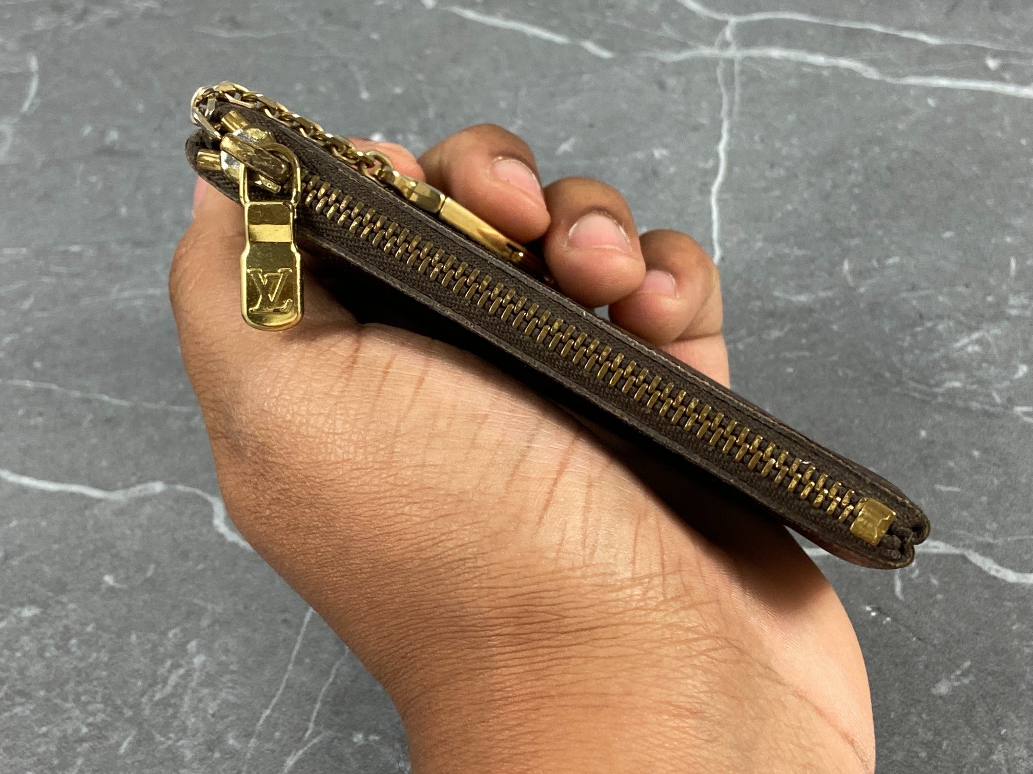 Louis Vuitton Pochette Cles Key Pouch Monogram Canvas