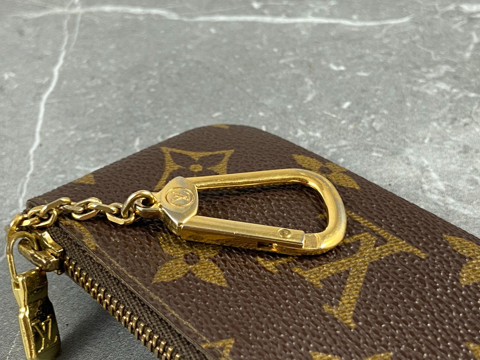 Louis Vuitton Pochette Cles Key Pouch Monogram Canvas