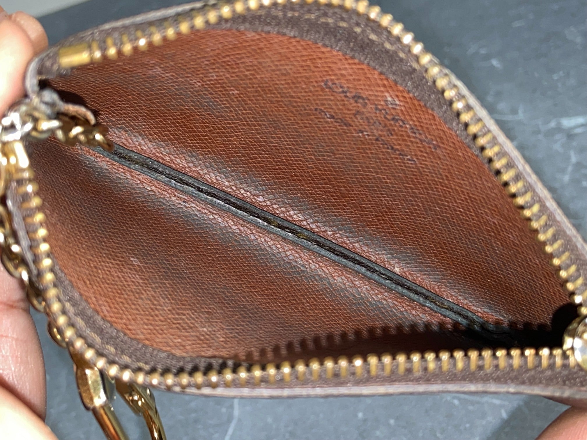 Louis Vuitton Pochette Cles Key Pouch Monogram Canvas