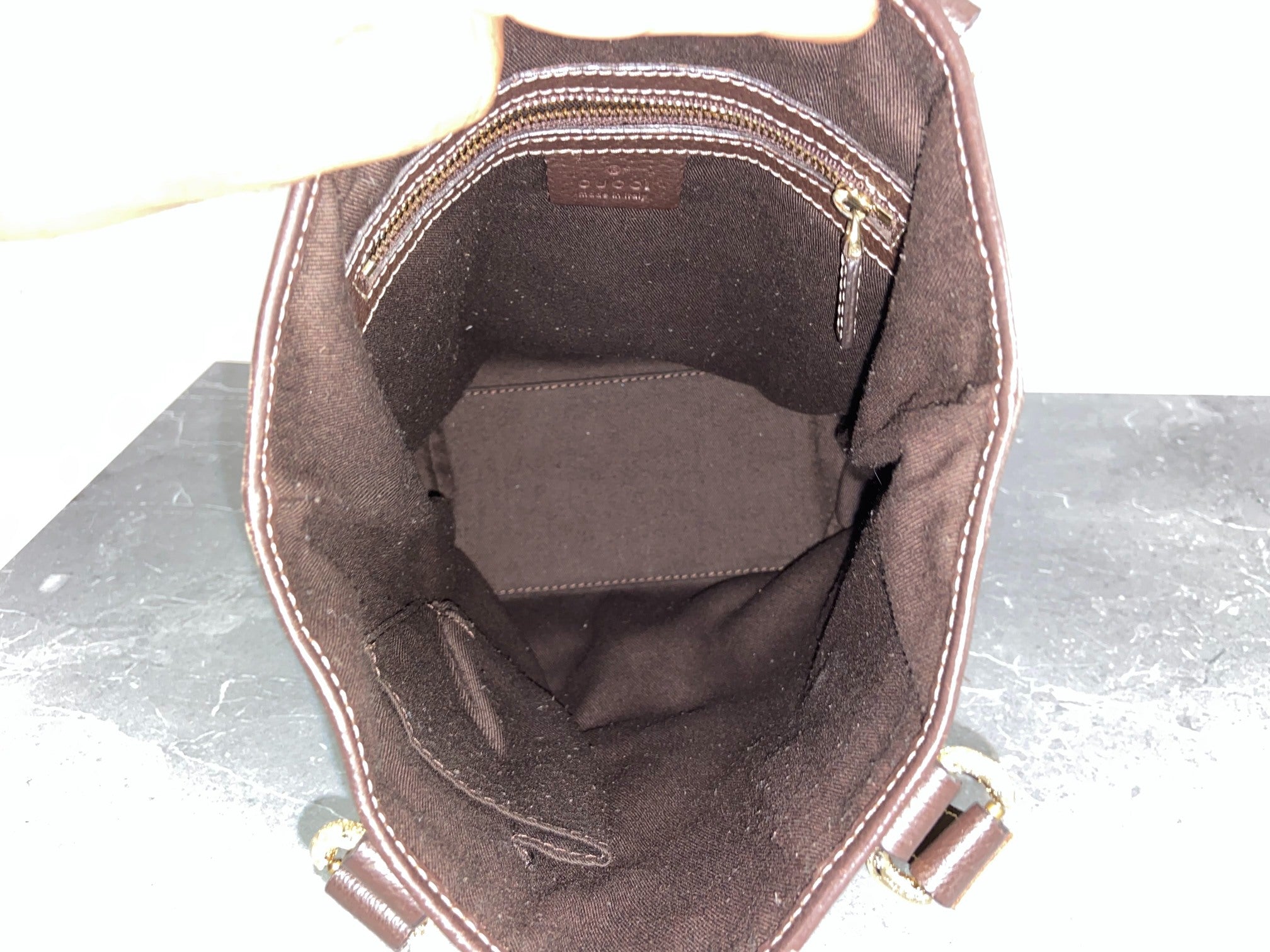 Gucci Charmy Hand / Shopper Bag Beige GG Monogram