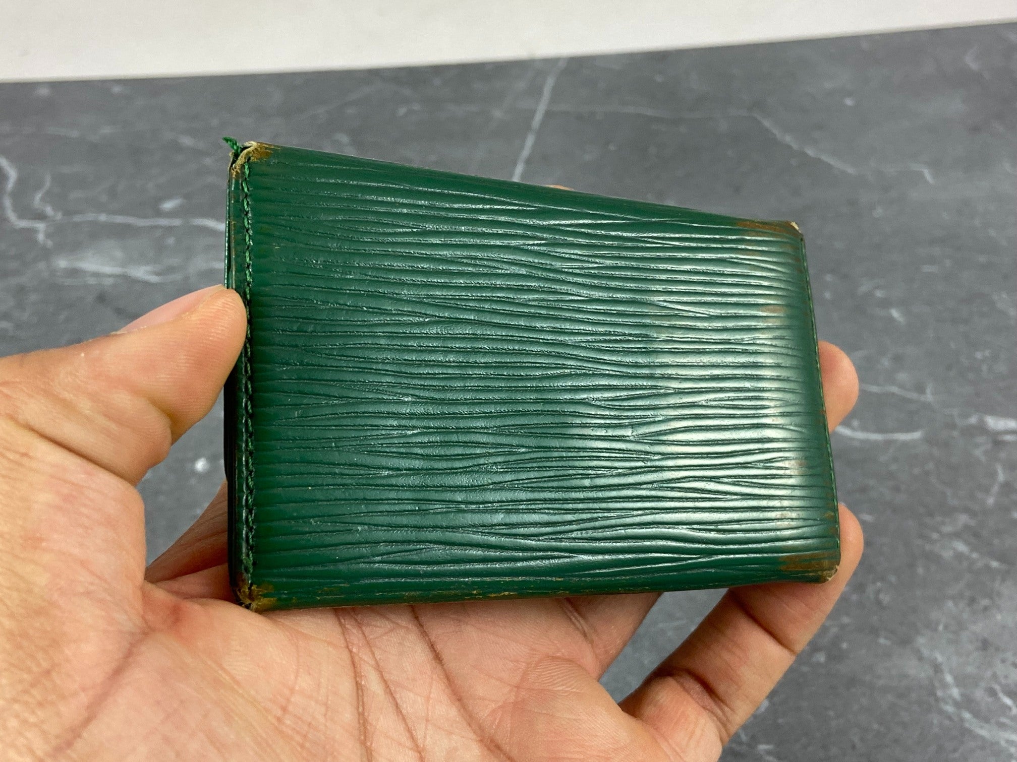 Louis Vuitton 6 Key Holder Black Epi Leather