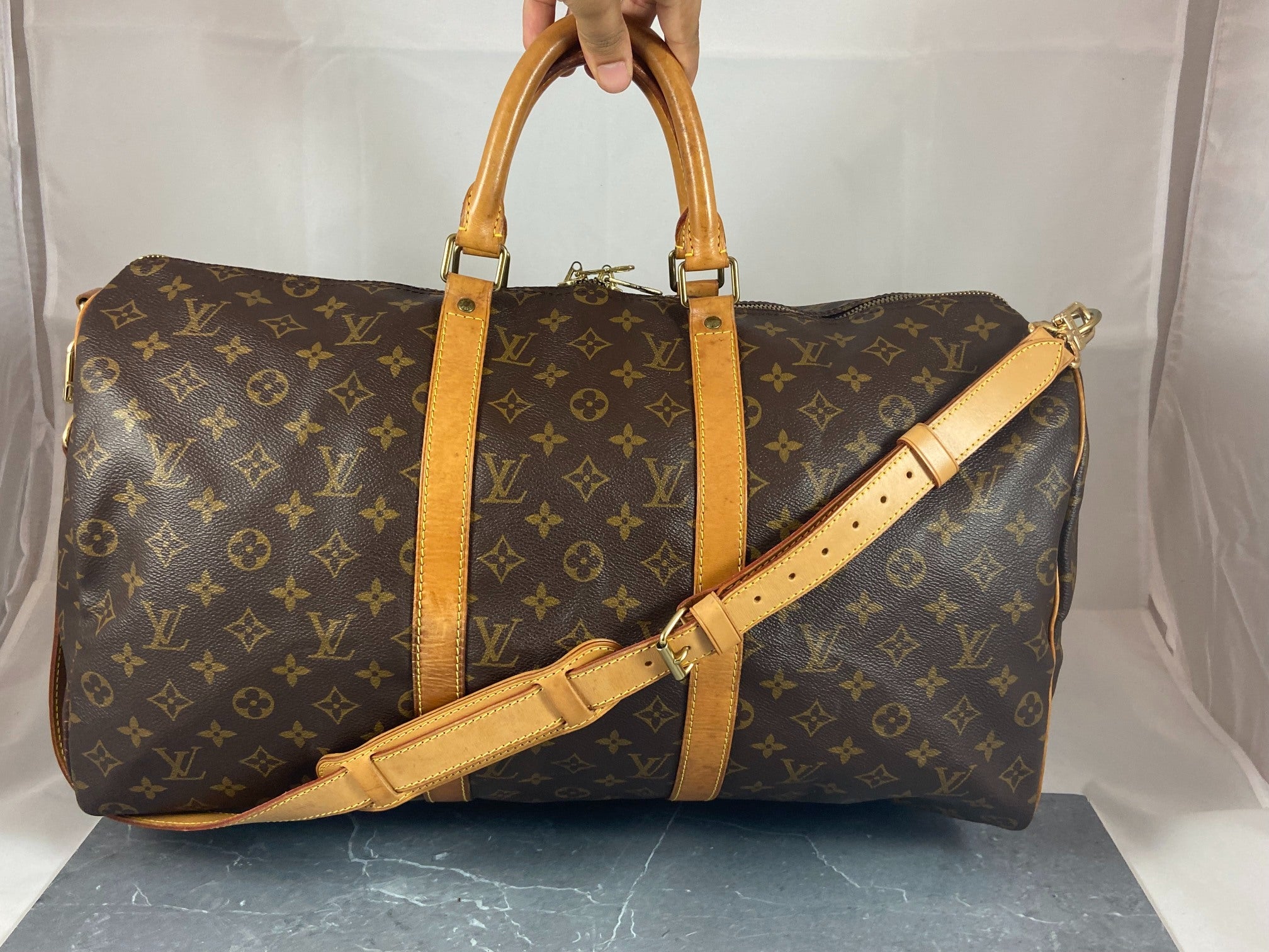 Louis Vuitton Keepall 50 Bandoulière Monogram Canvas