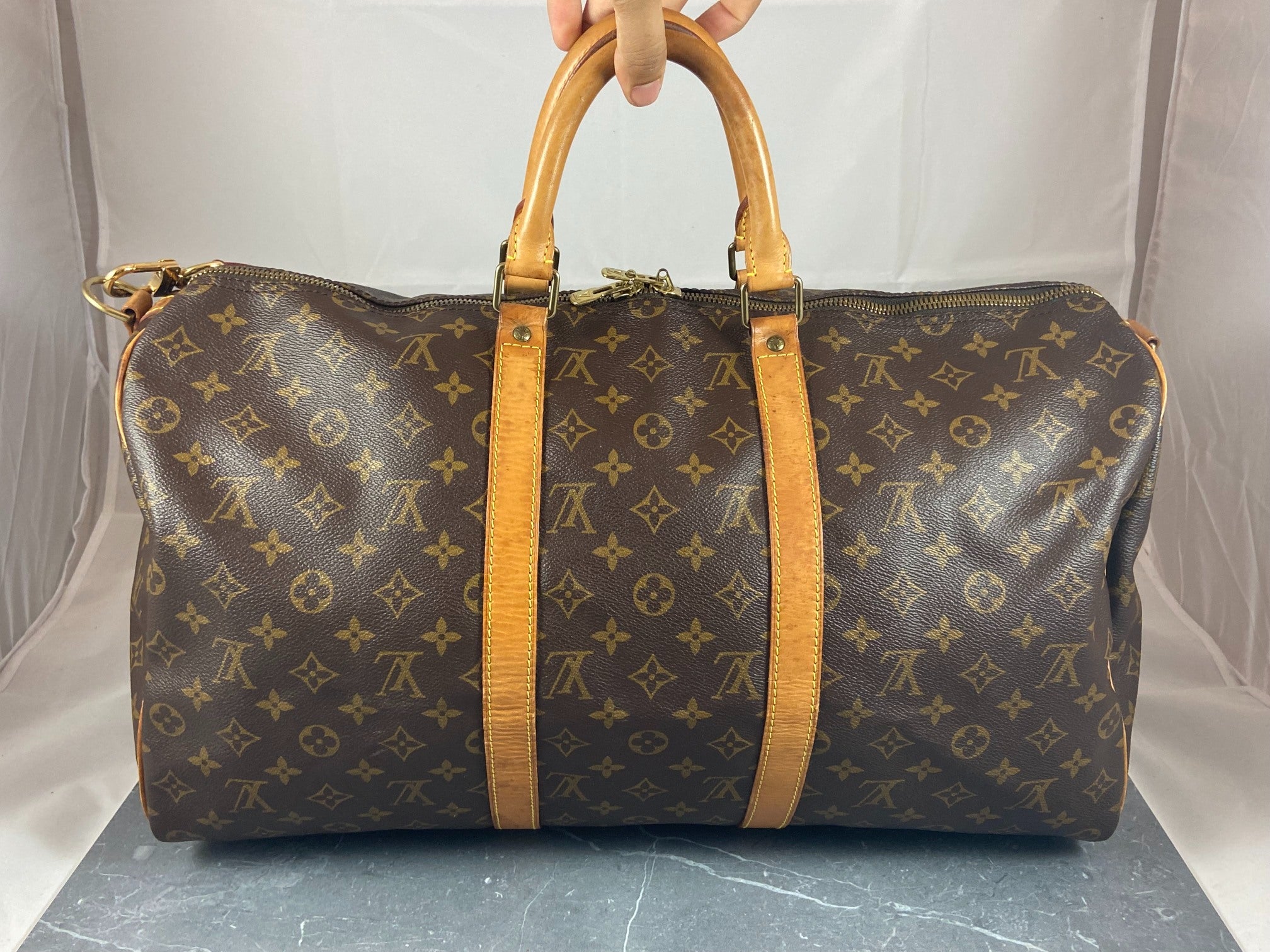 Louis Vuitton Keepall 50 Bandoulière Monogram Canvas