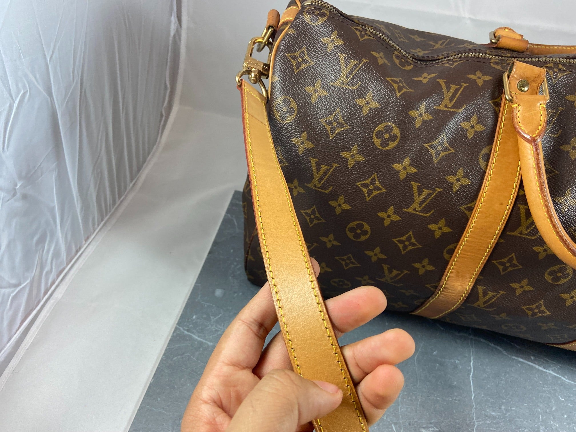 Louis Vuitton Keepall 50 Bandoulière Monogram Canvas
