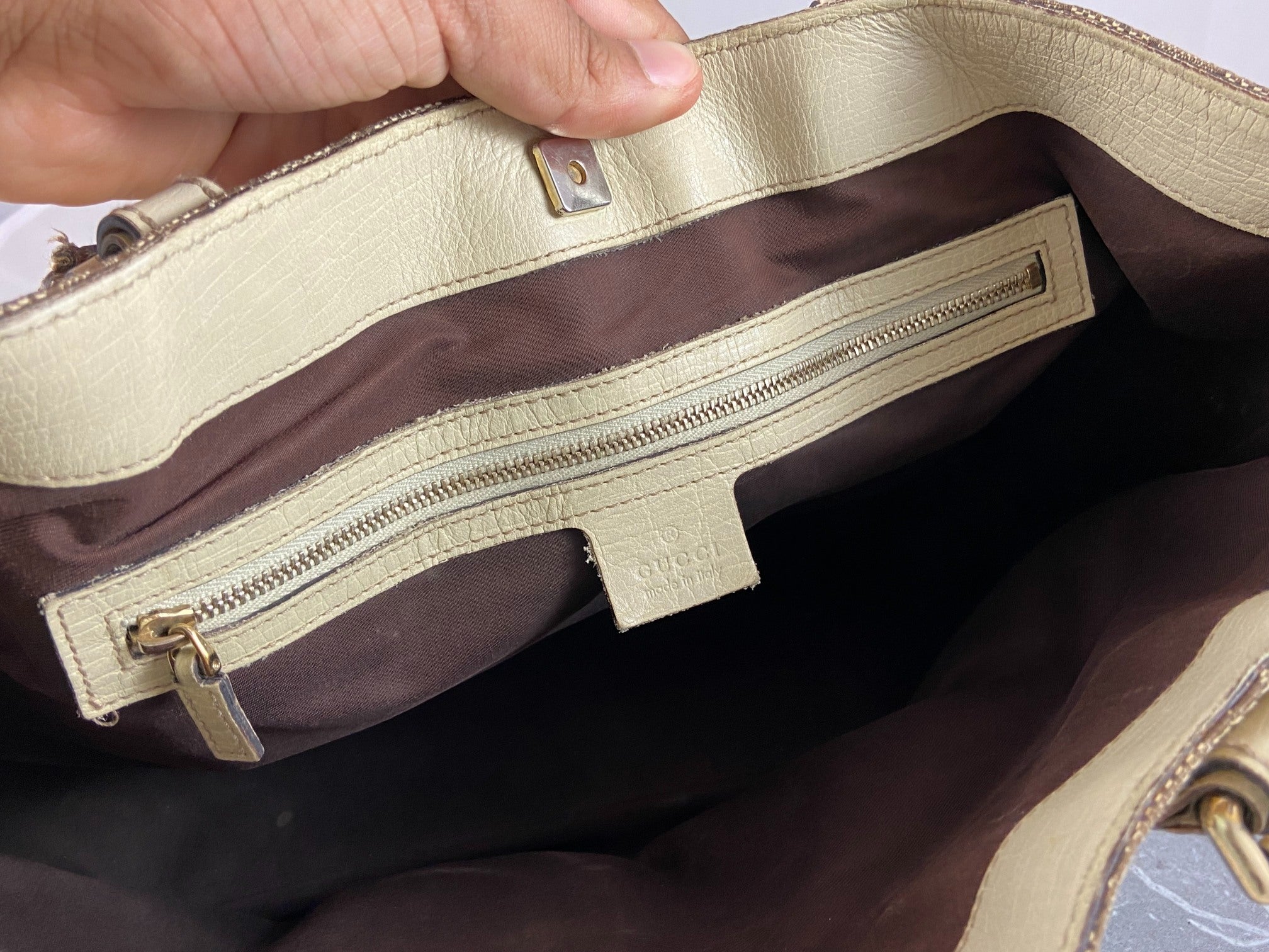 Gucci Horsebit Hand / Shopper Bag Grey GG Monogram