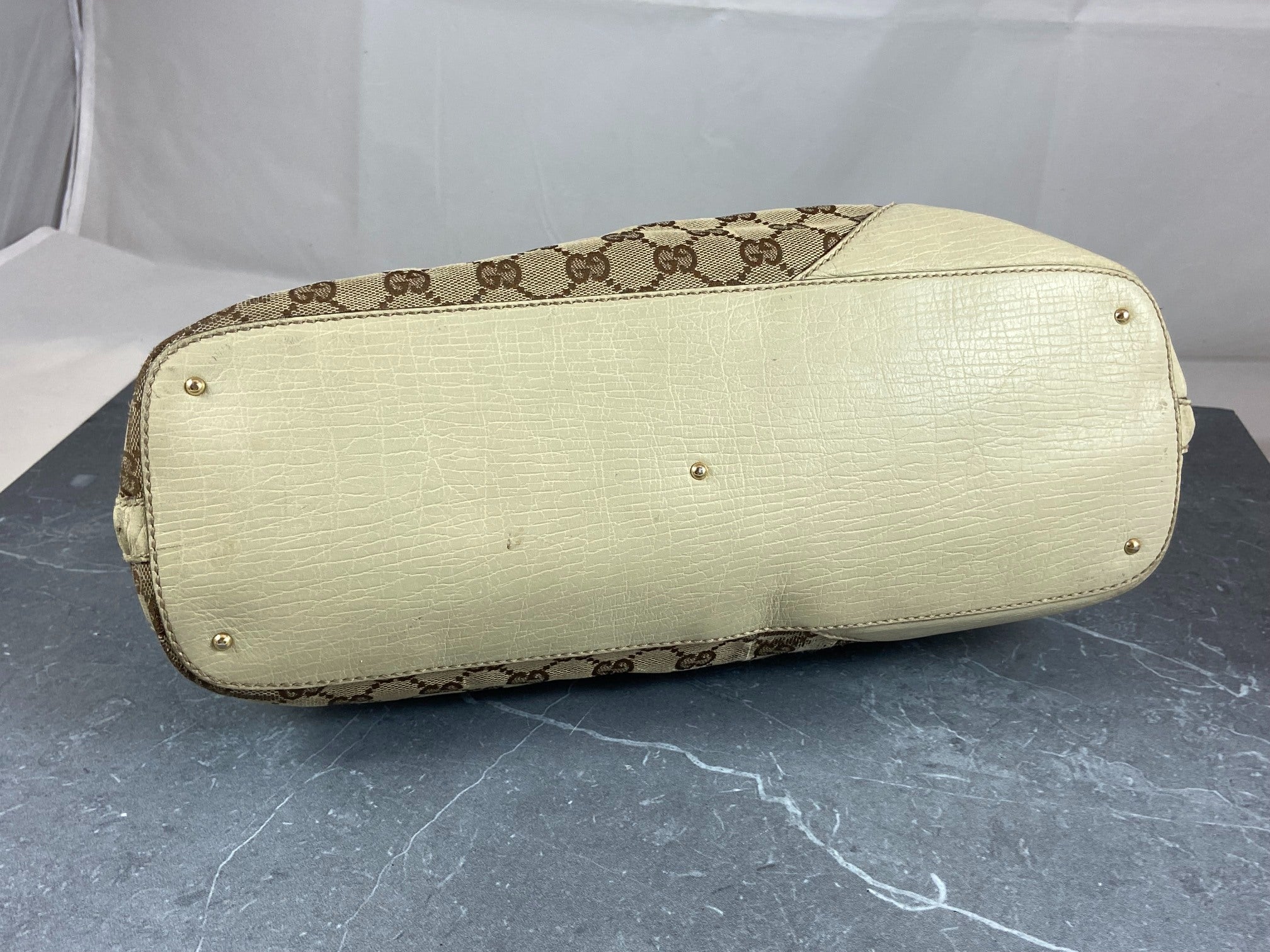 Gucci Horsebit Hand / Shopper Bag Grey GG Monogram