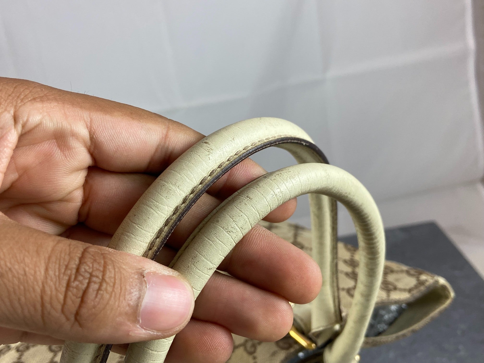 Gucci Horsebit Hand / Shopper Bag Grey GG Monogram