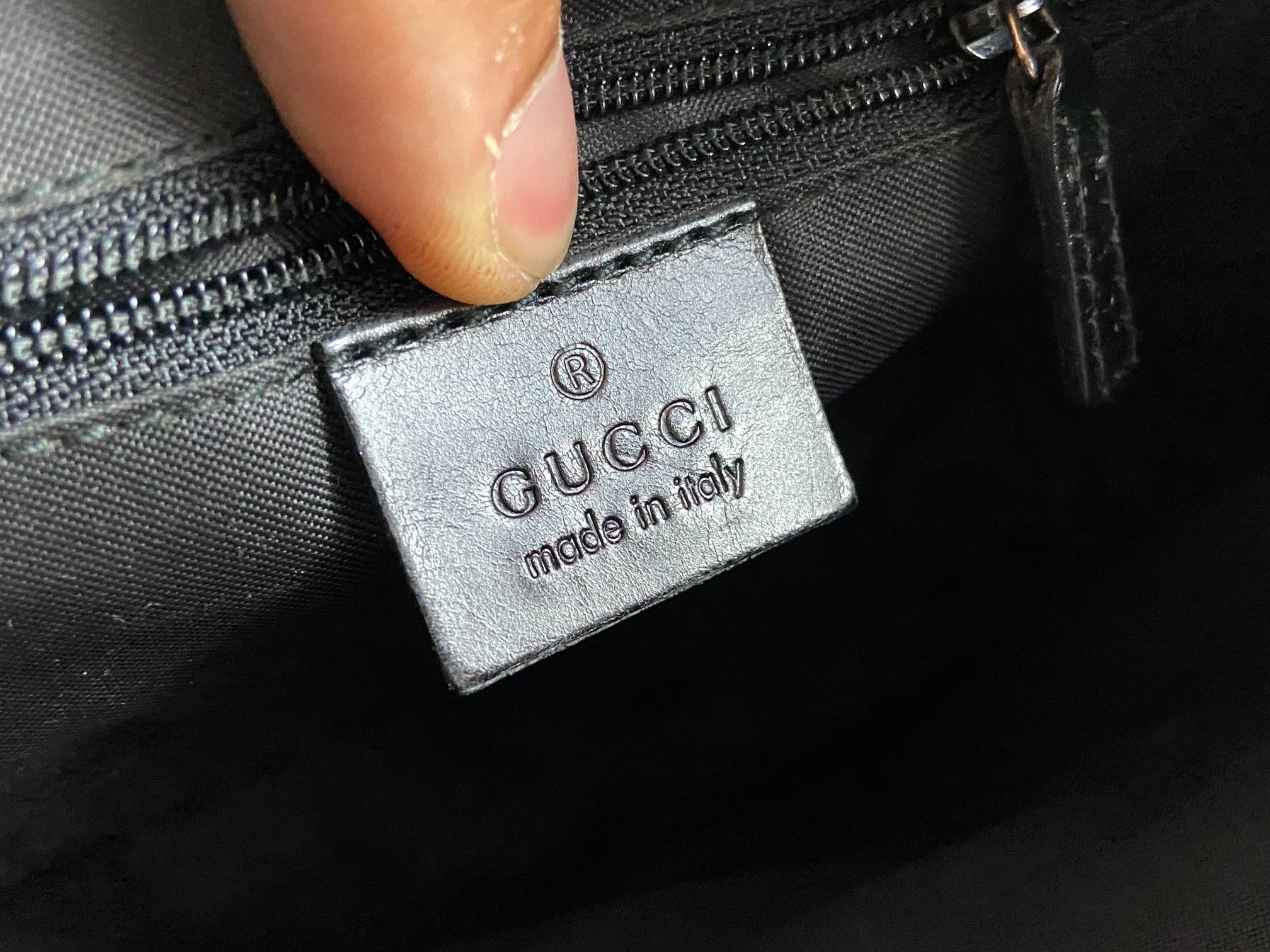 Gucci Hand / Hobo Bag Black GG Monogram