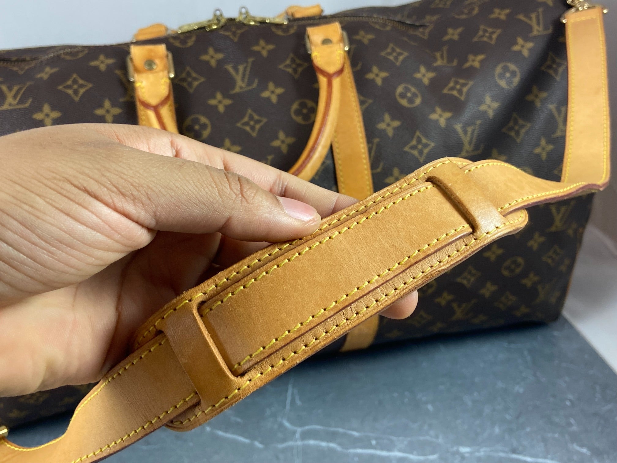 Louis Vuitton Keepall 55 Bandoulière Monogram Canvas