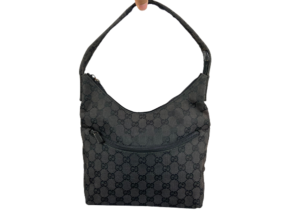 Gucci Hand / Hobo Bag Black GG Monogram