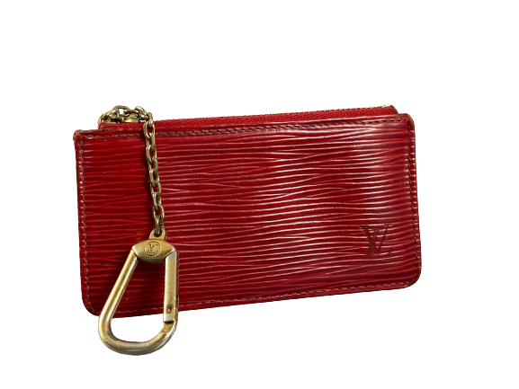 Louis Vuitton Pochette Cles Key Pouch Red Epi Leather