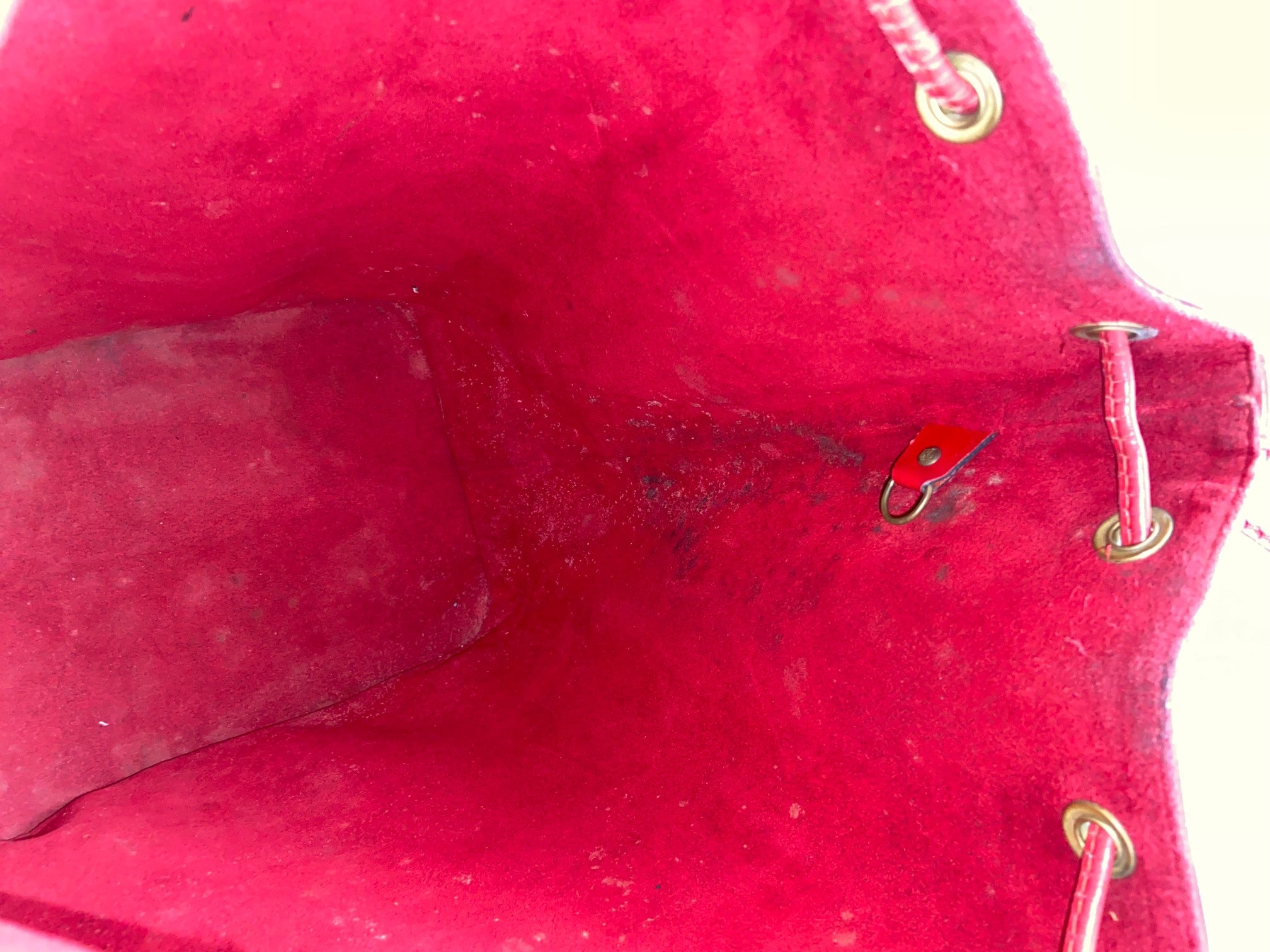 Louis Vuitton Sac Noé Grand Red Epi Leather