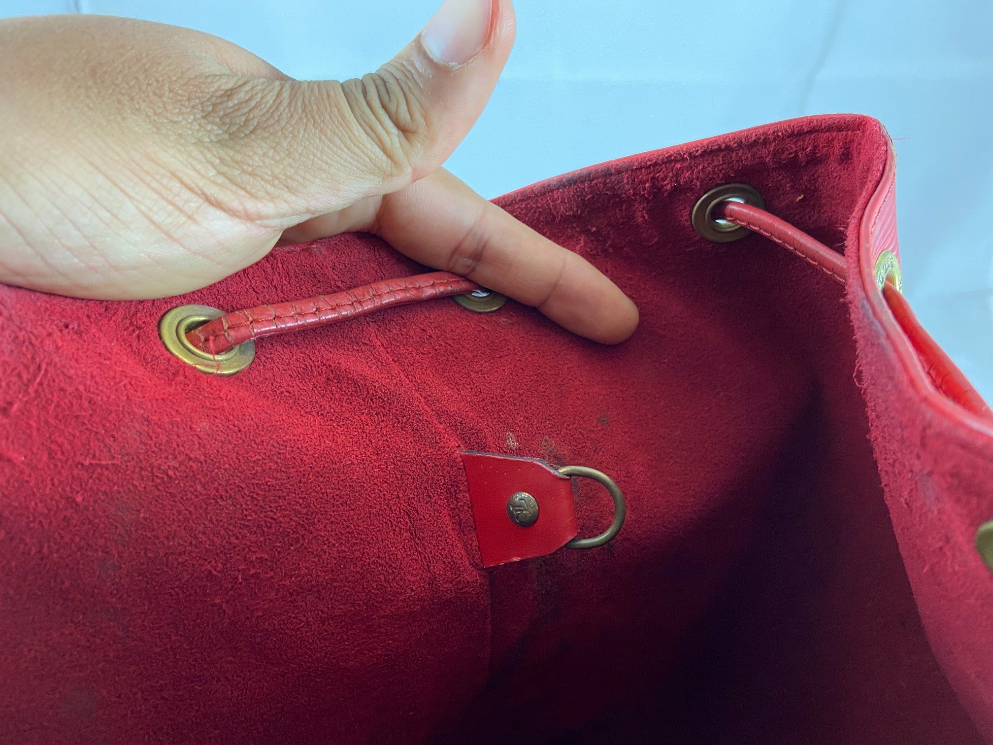 Louis Vuitton Sac Noé Grand Red Epi Leather