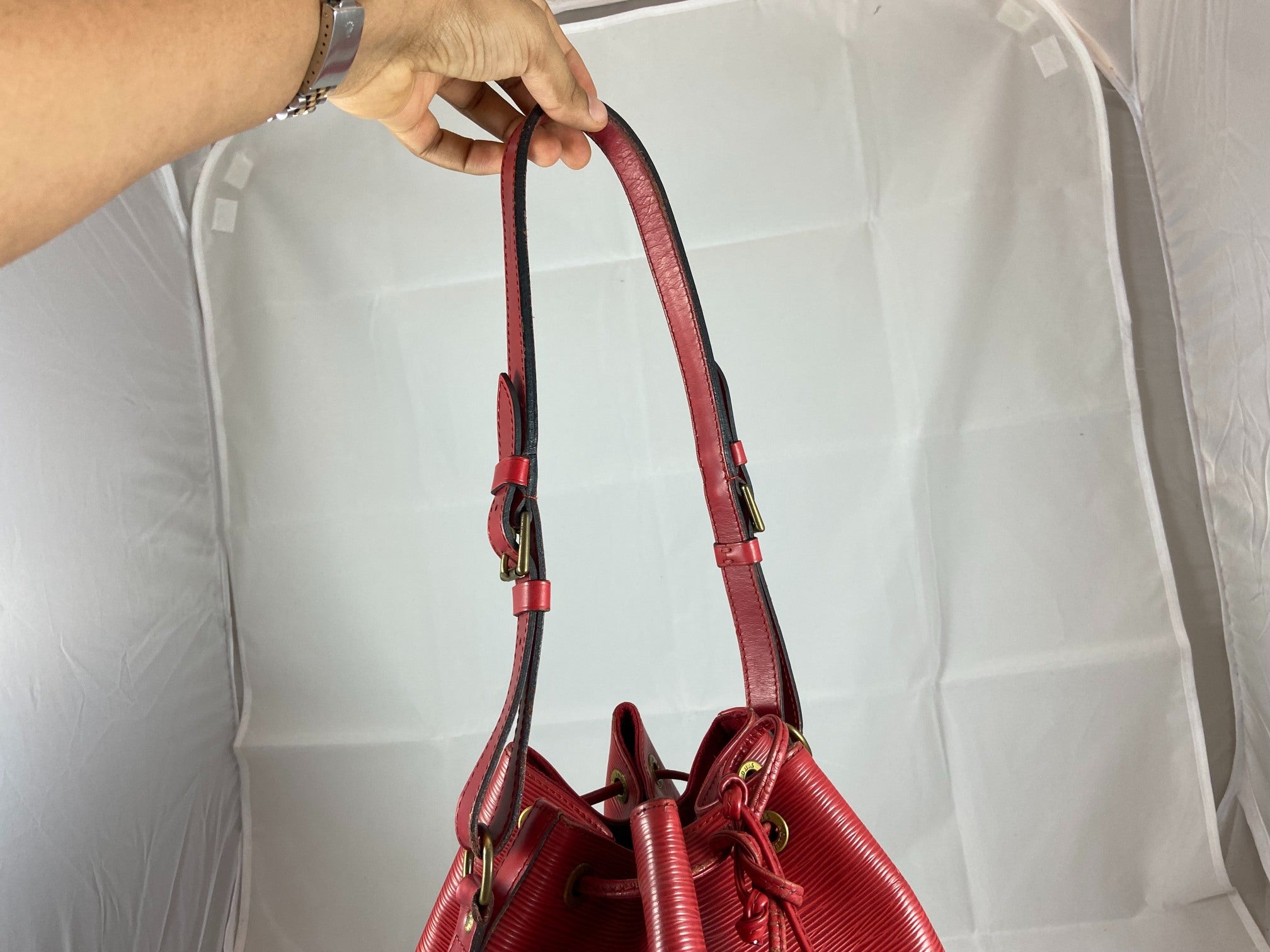 Louis Vuitton Sac Noé Grand Red Epi Leather
