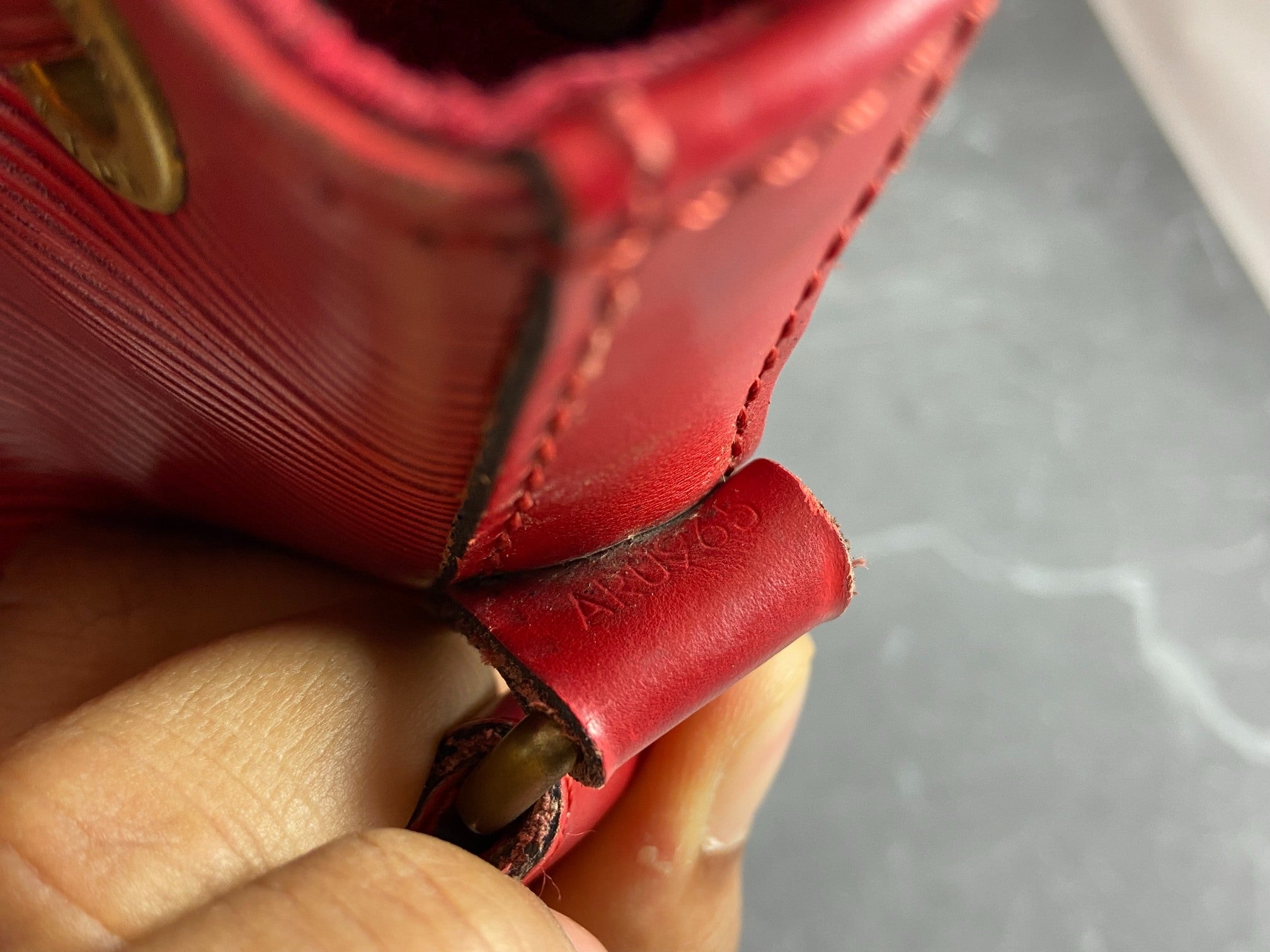 Louis Vuitton Sac Noé Grand Red Epi Leather