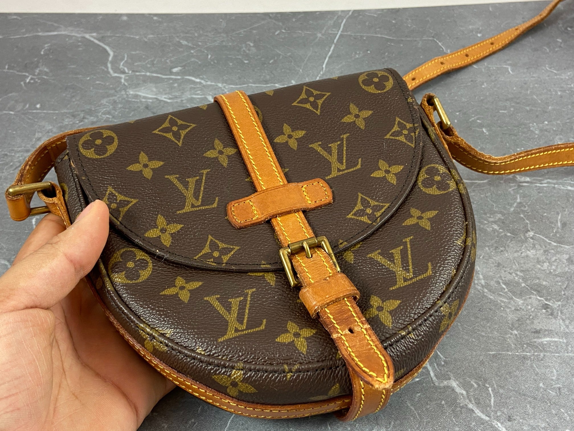 Louis Vuitton Chantilly PM Shoulder Bag Monogram Canvas