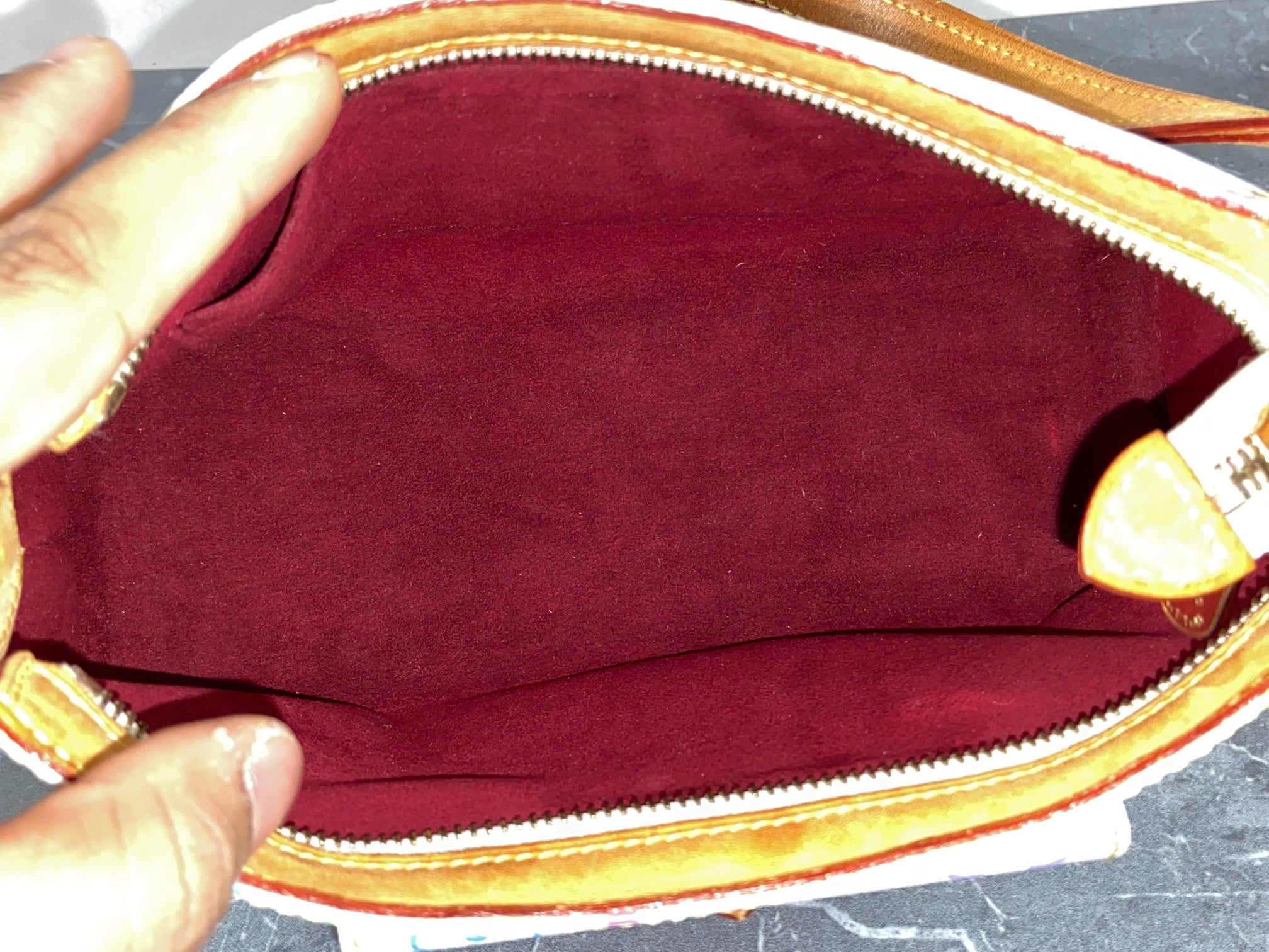 Louis Vuitton Eliza Pochette Takashi Murakami Multicolor White