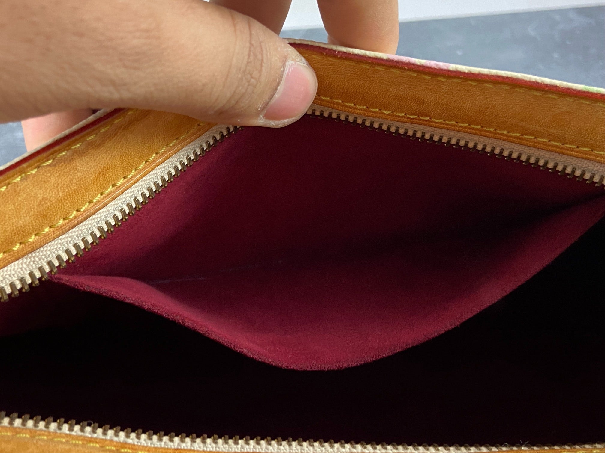 Louis Vuitton Eliza Pochette Takashi Murakami Multicolor White