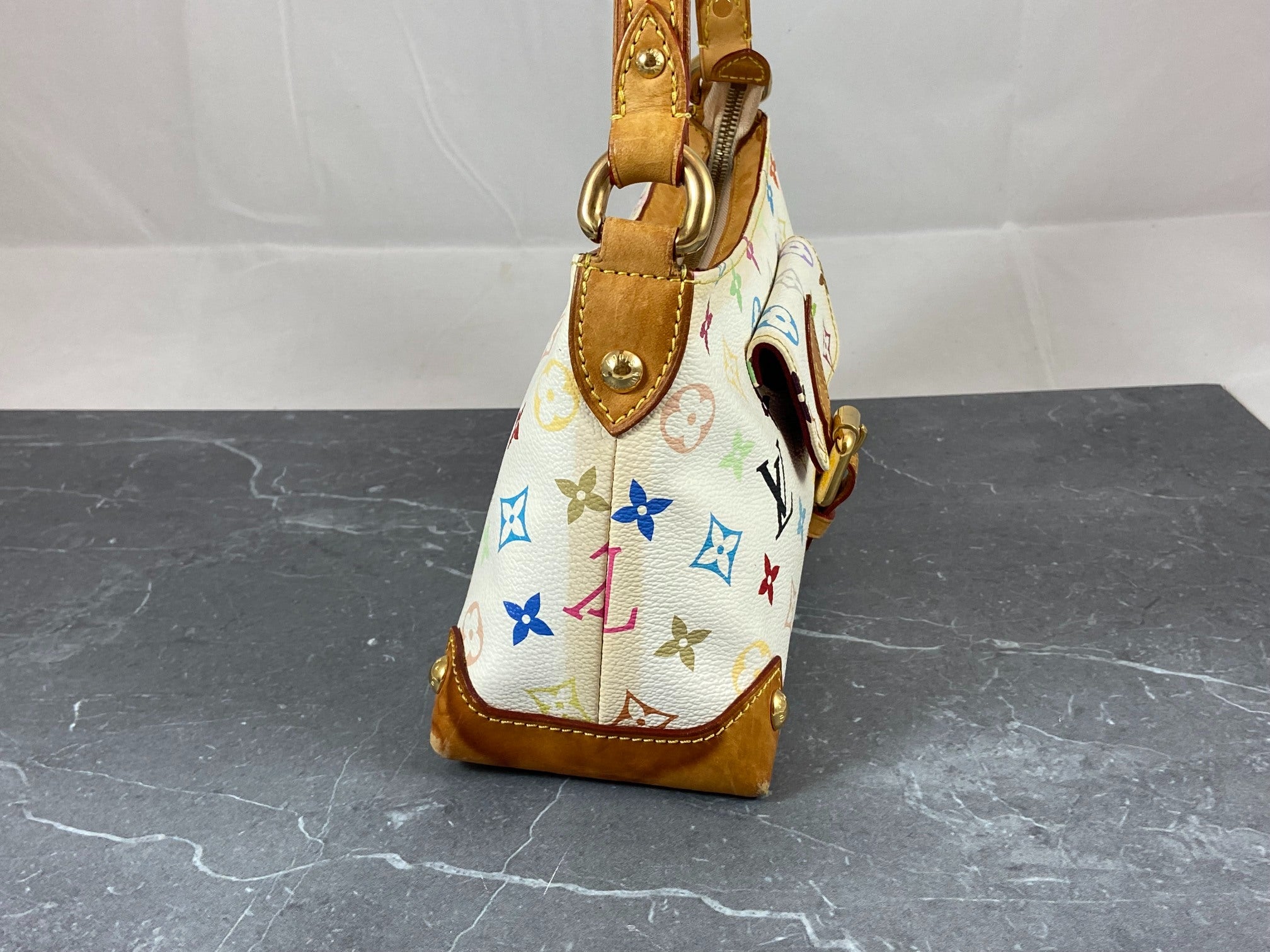 Louis Vuitton Eliza Pochette Takashi Murakami Multicolor White