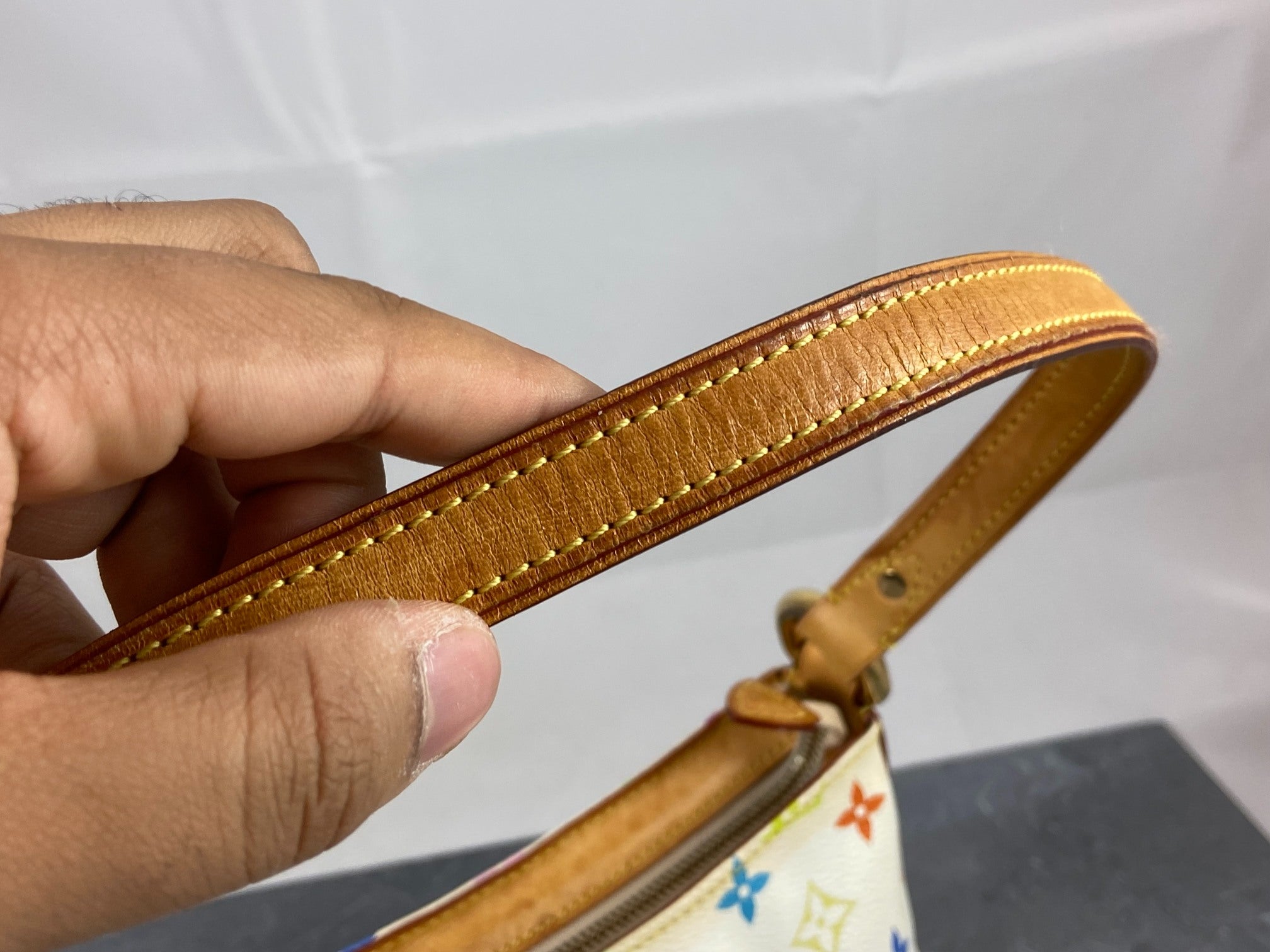 Louis Vuitton Eliza Pochette Takashi Murakami Multicolor White