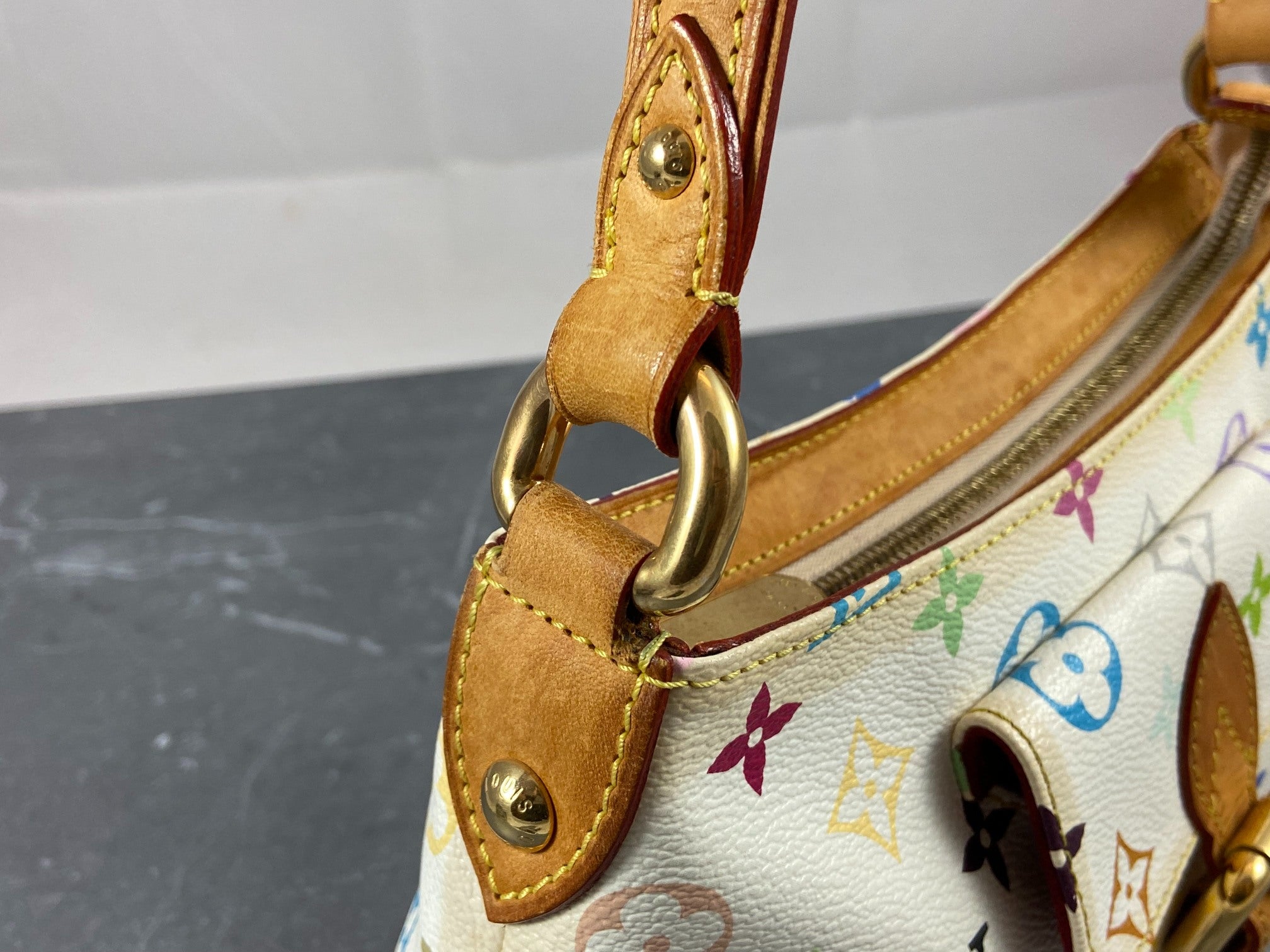 Louis Vuitton Eliza Pochette Takashi Murakami Multicolor White