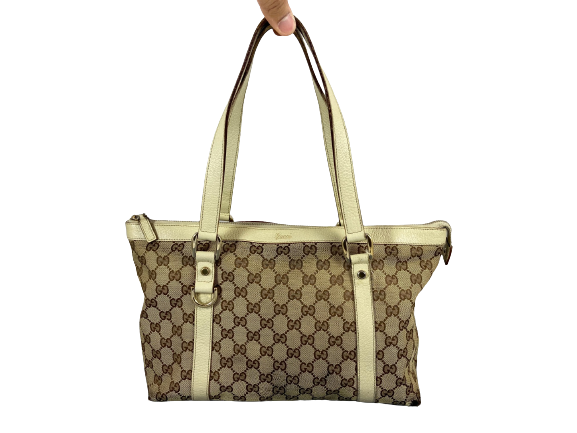 Gucci Abbey Hand / Shopper Bag Grey GG Monogram