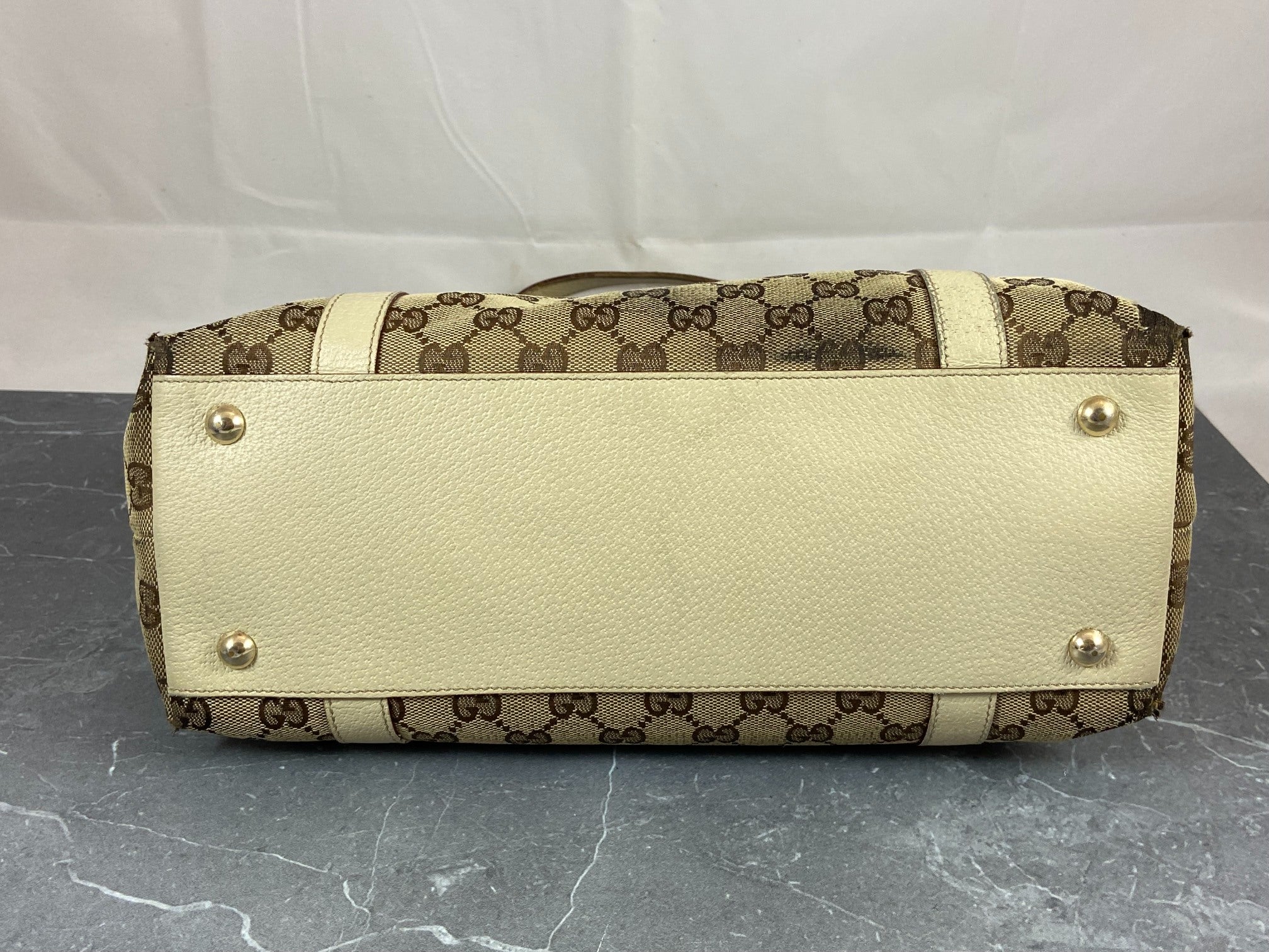 Gucci Abbey Hand / Shopper Bag Grey GG Monogram