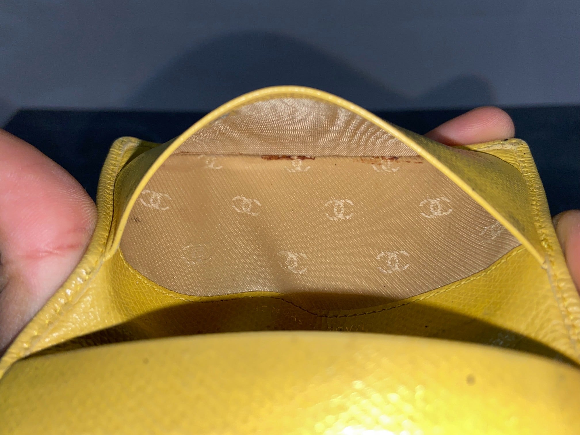 Chanel Bifold Card Case Black Leather