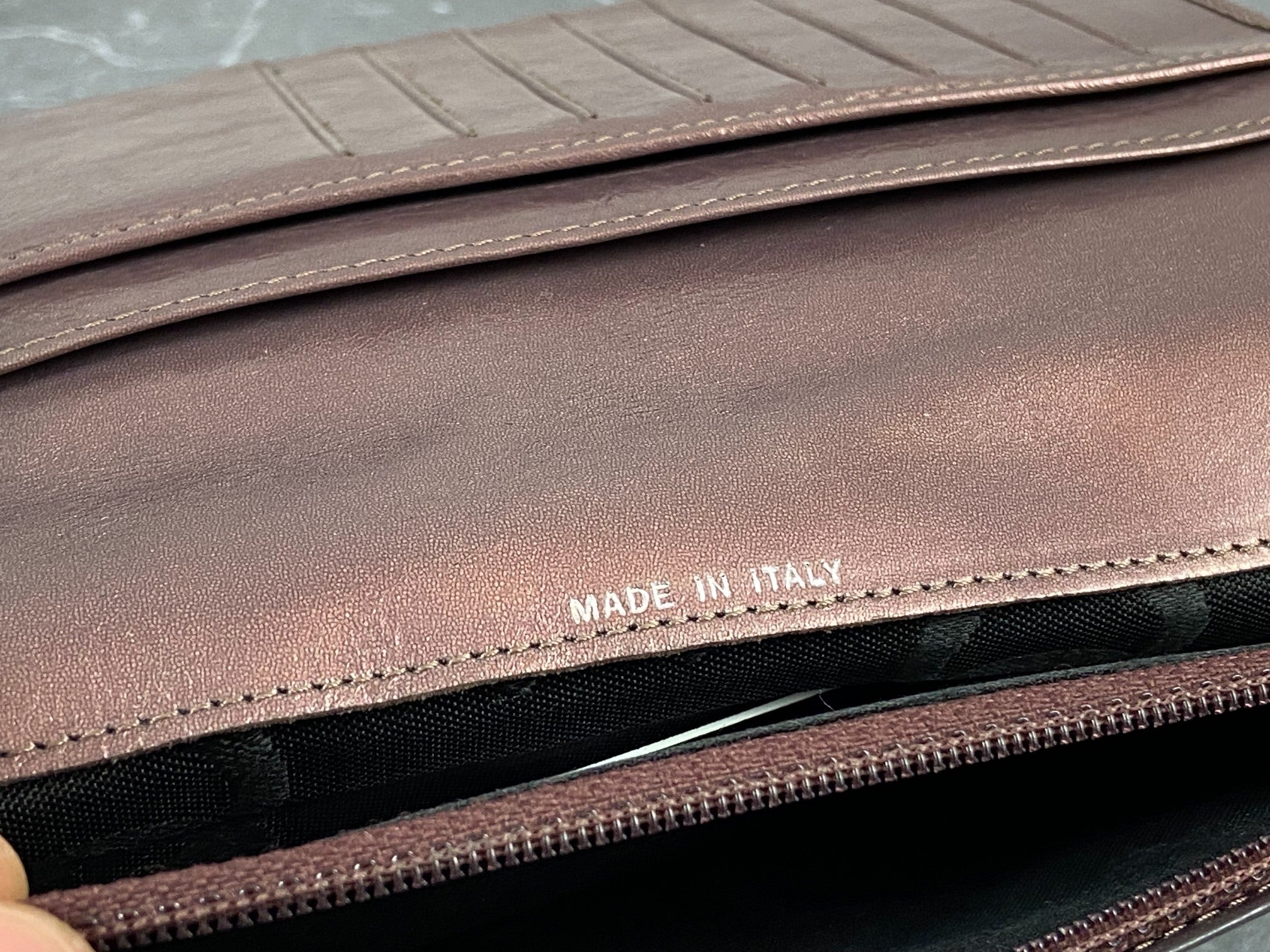 Chanel Cambon Long Bifold Wallet Rosé Quilted Leather