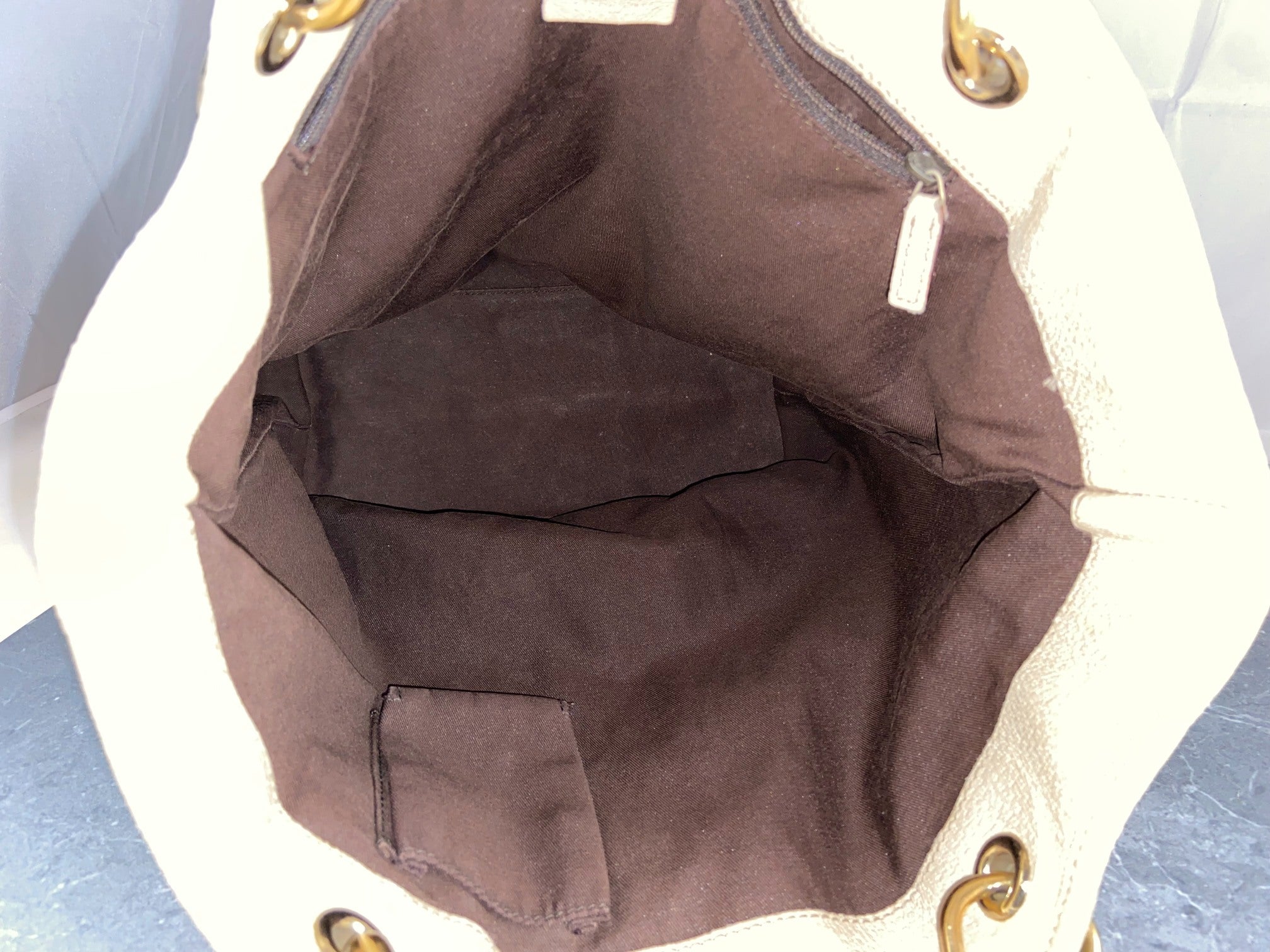 Gucci Hand / Tote Bag Beige GG Monogram