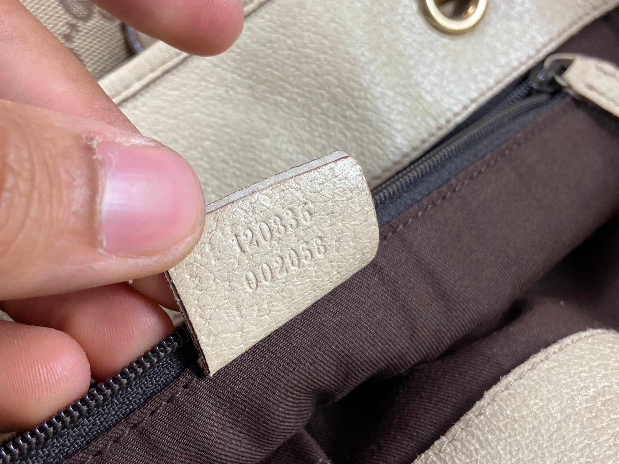Gucci Hand / Tote Bag Beige GG Monogram