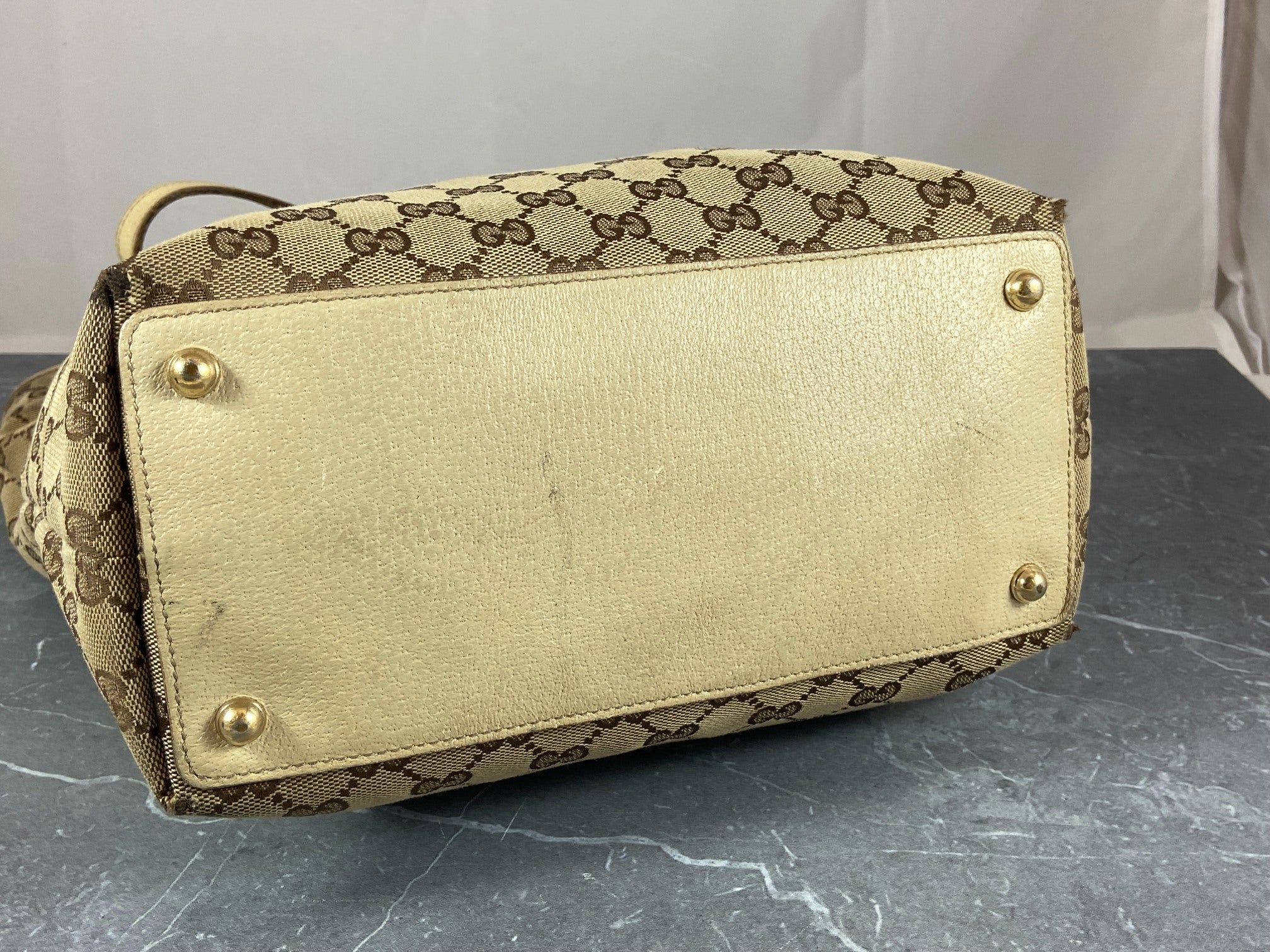 Gucci Hand / Tote Bag Beige GG Monogram