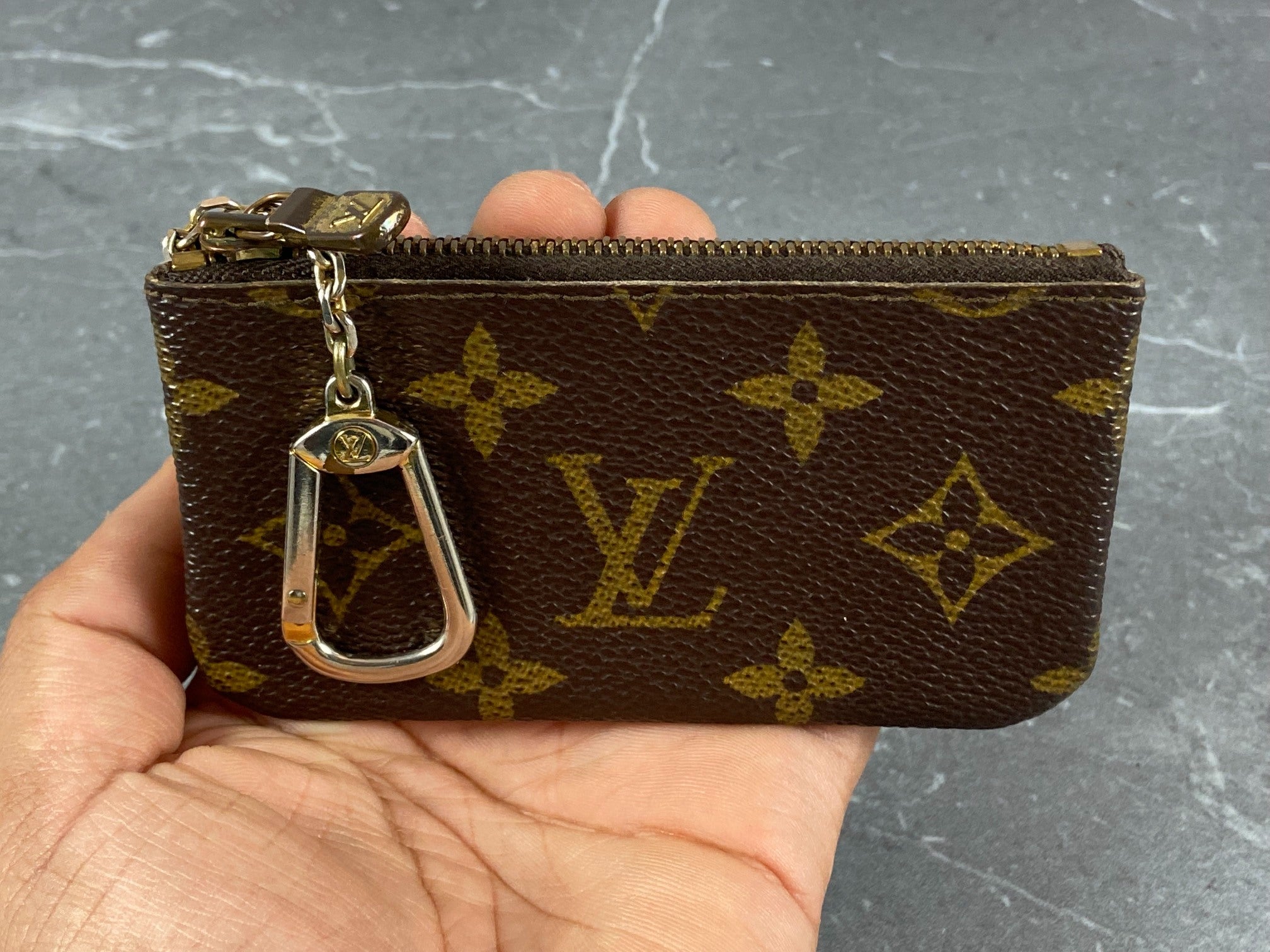 Louis Vuitton Pochette Cles Key Pouch Monogram Canvas
