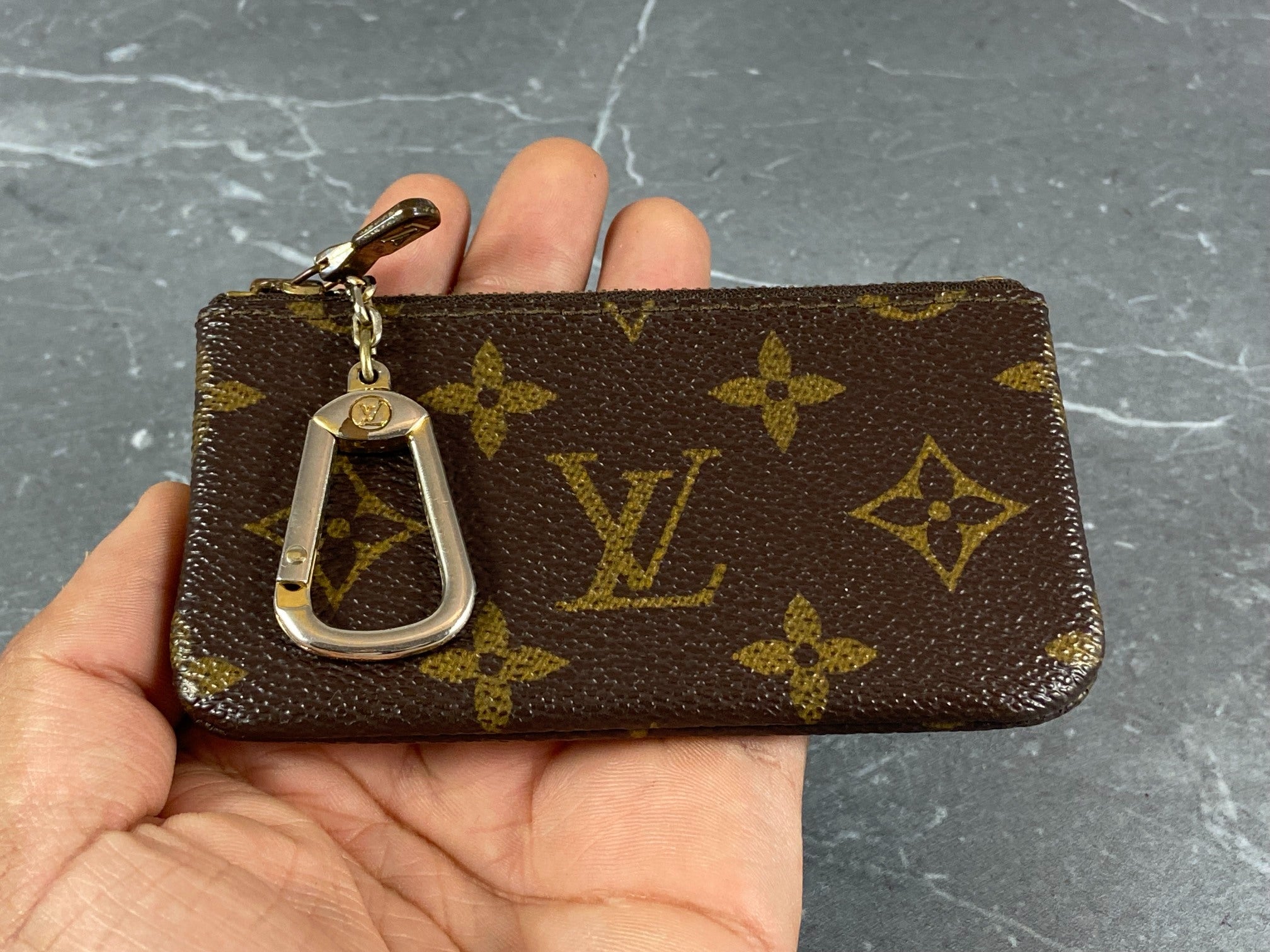 Louis Vuitton Pochette Cles Key Pouch Monogram Canvas