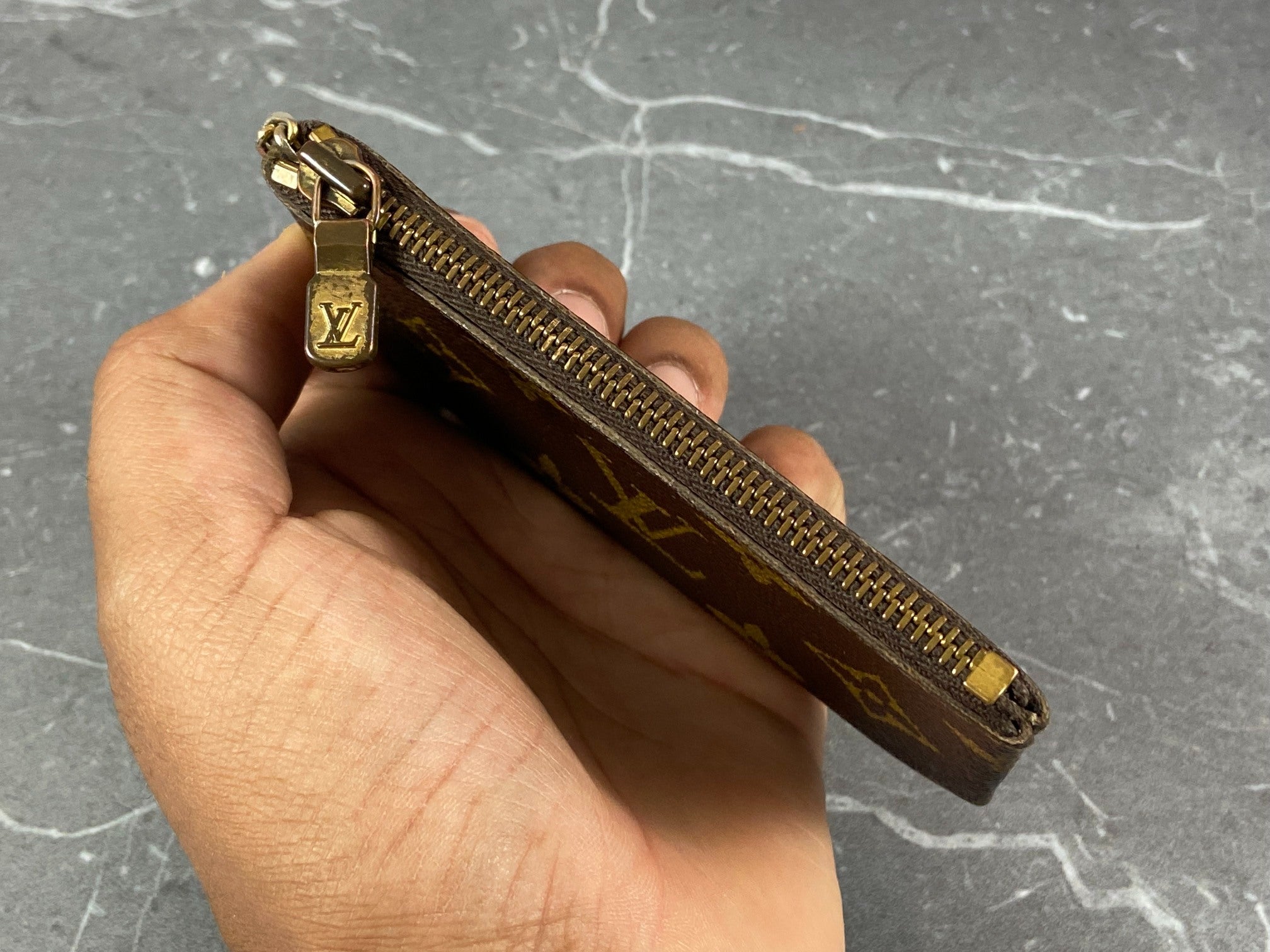 Louis Vuitton Pochette Cles Key Pouch Monogram Canvas