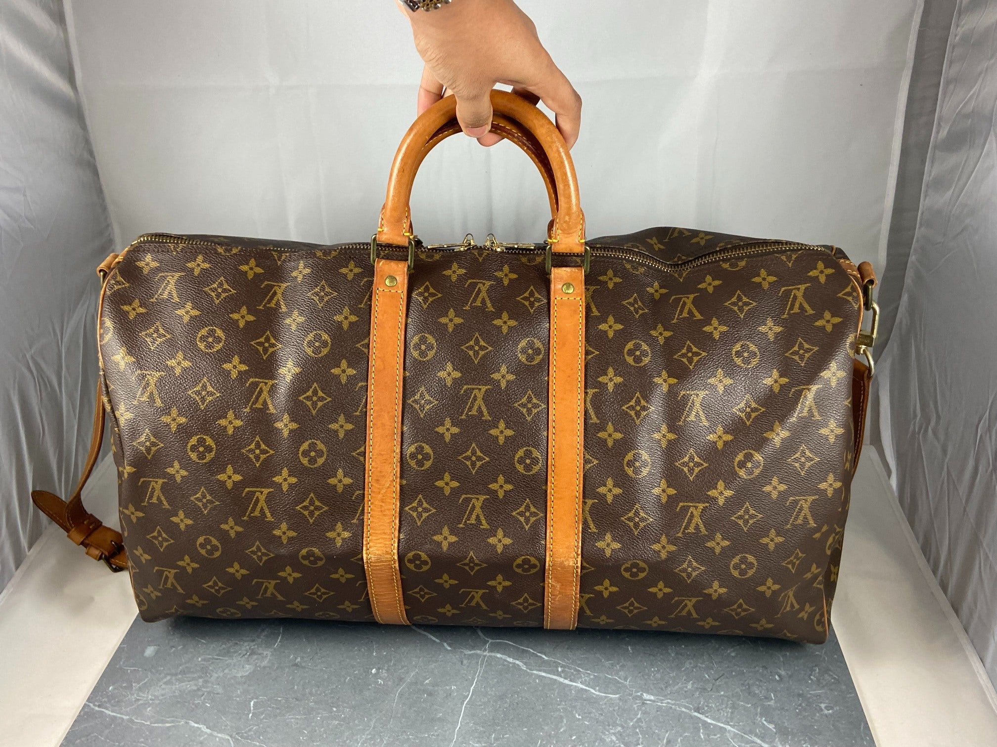 Louis Vuitton Keepall 55 Bandouliere Monogram Canvas